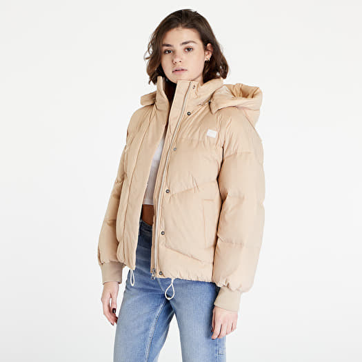 Beige bubble jacket outlet