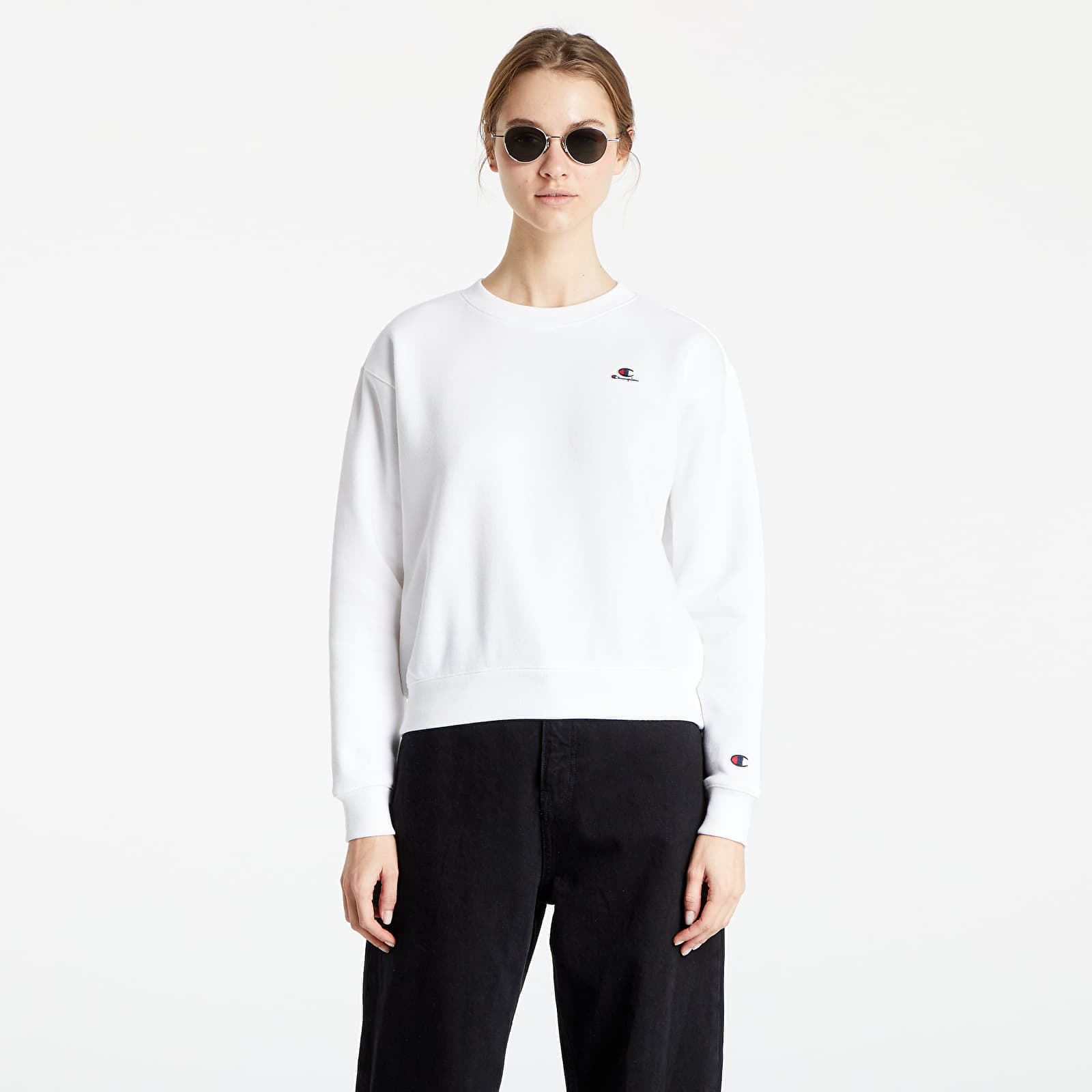 Hoodies and sweatshirts Champion W Crewneck Sweatshirt White Queens