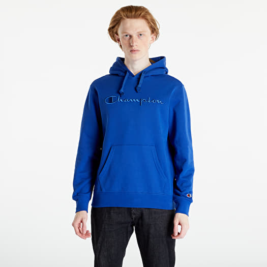 Blå champion hoodie new arrivals