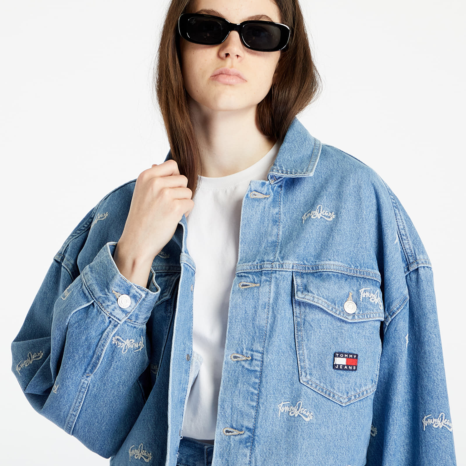 Jackets TOMMY JEANS Wide Sleeve Denim Jacket Denim Medium Queens