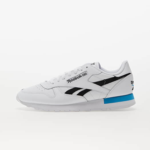 Men's sneakers and shoes Reebok Classic Leather Ftw White/ Core Black/  Radiant Aqua