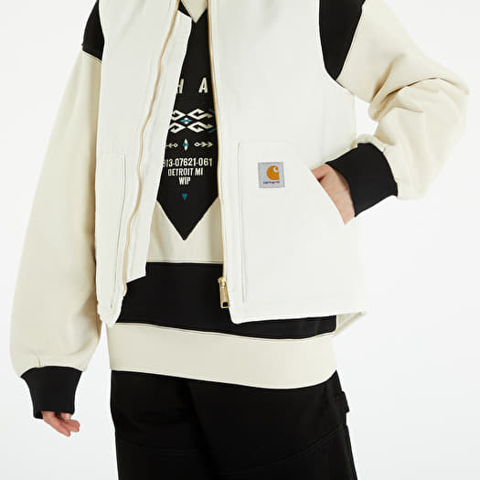 トップス Carhartt WIP CLASSIC VEST - Wax (rinsed) Carhartt WIP Classic Wax Rinsed Vest | Cream - I015251_D6_01