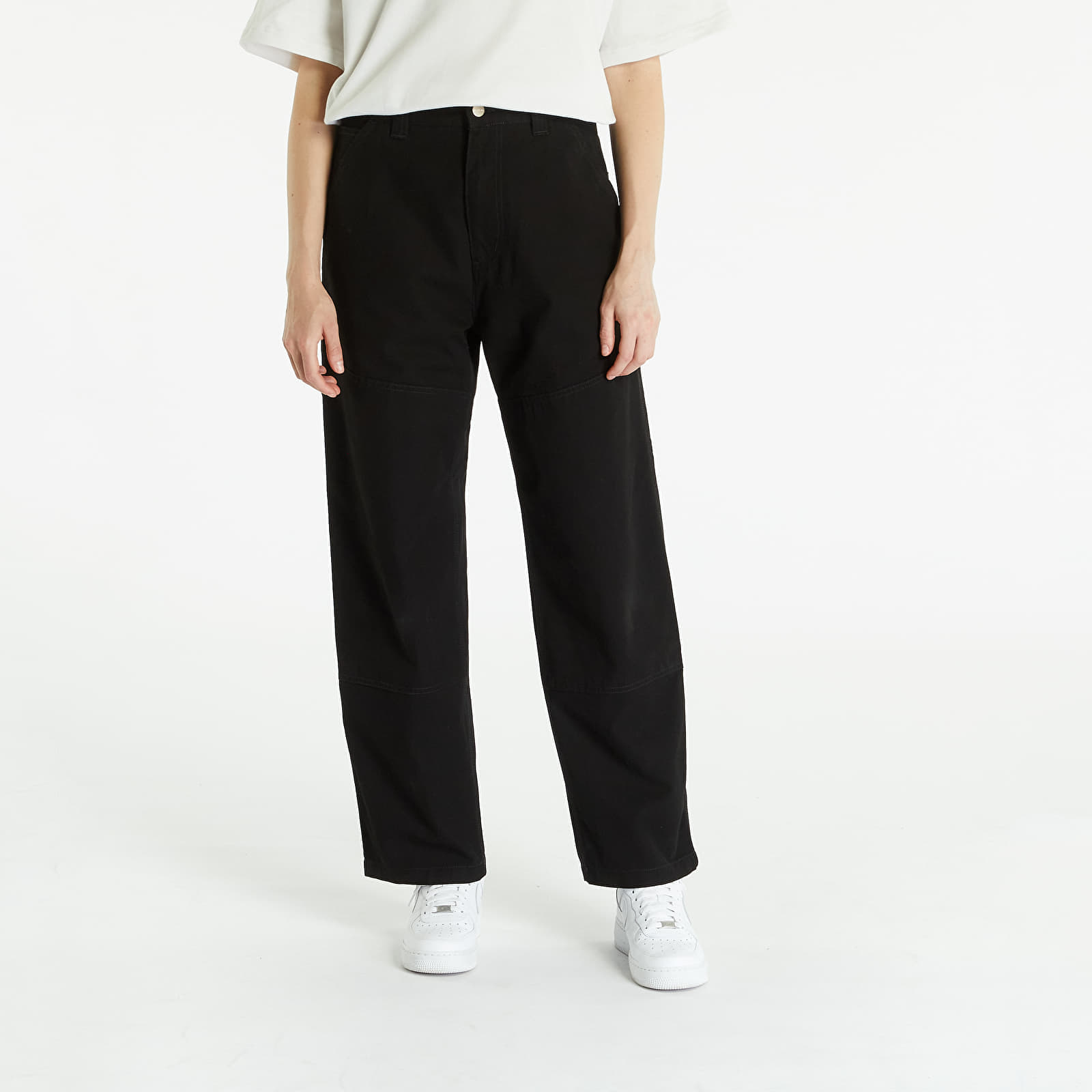 Jeans und Hosen Carhartt WIP Wide Panel Pant Black Rinsed