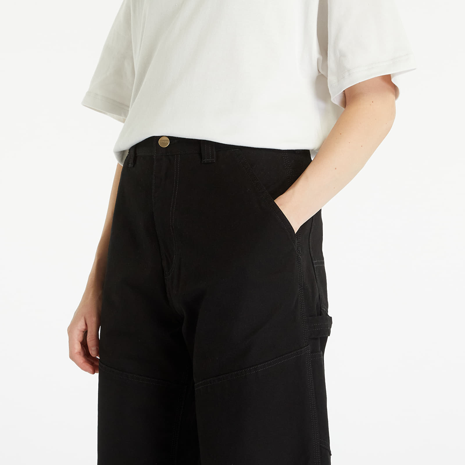Jeans und Hosen Carhartt WIP Wide Panel Pant Black Rinsed