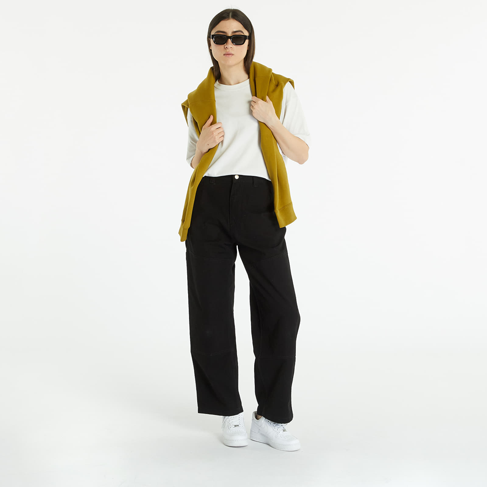 Jeans und Hosen Carhartt WIP Wide Panel Pant Black Rinsed