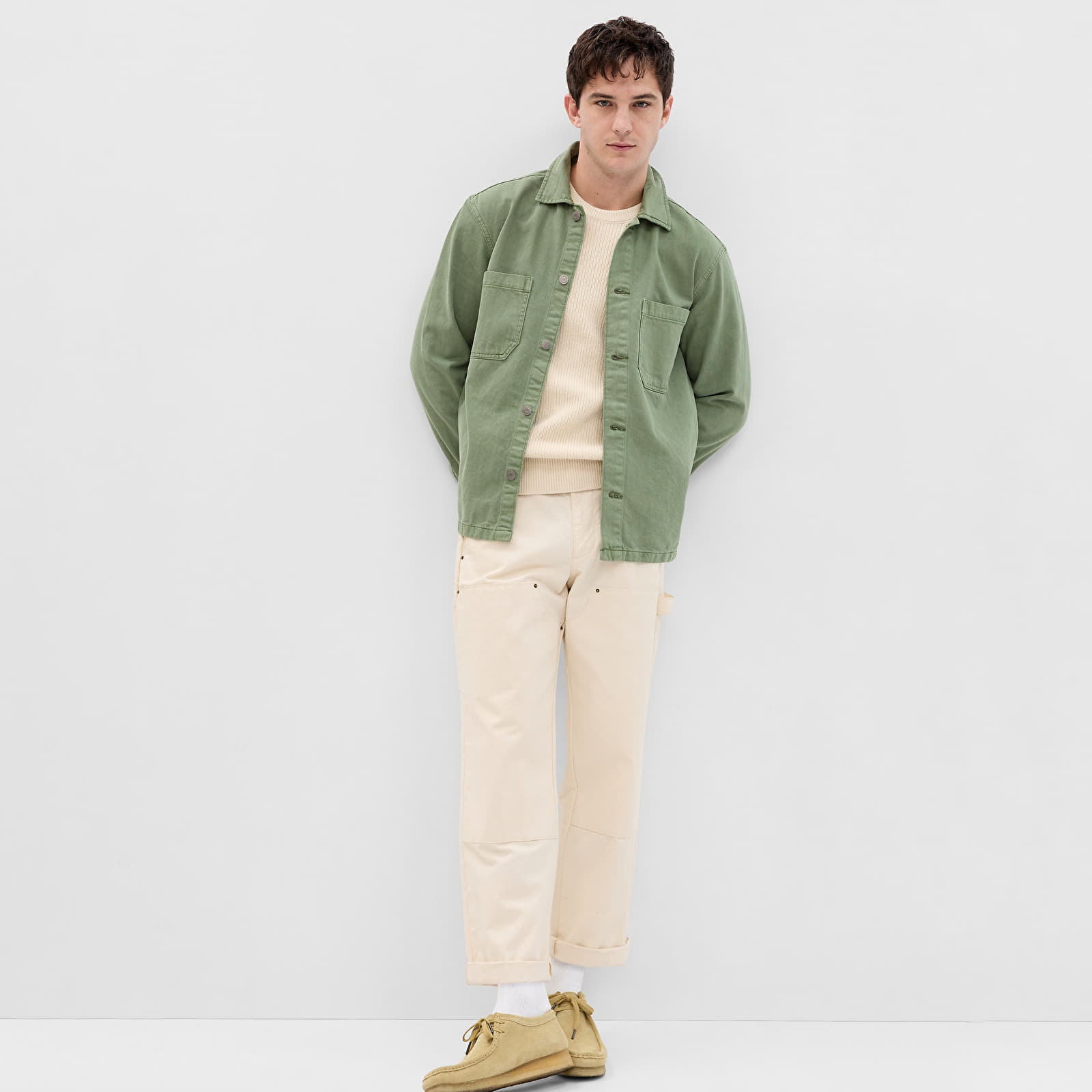 Shirts GAP Denim Utility Overshirt Twig