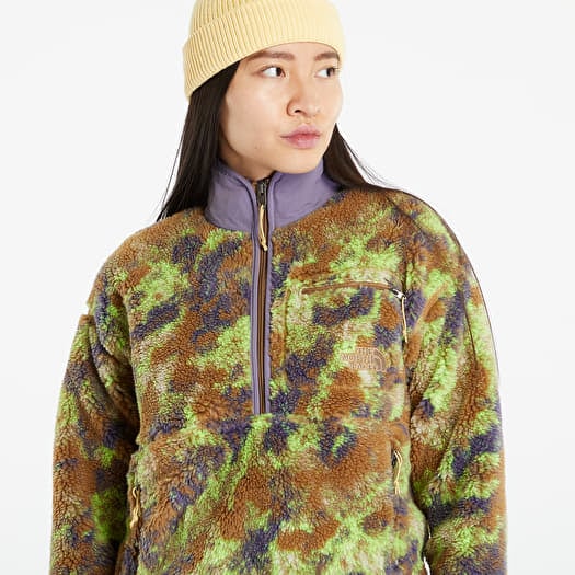 Sweatshirts The North Face Extreme Pile Pullover Utility Bronze Stippled Camo Print Queens