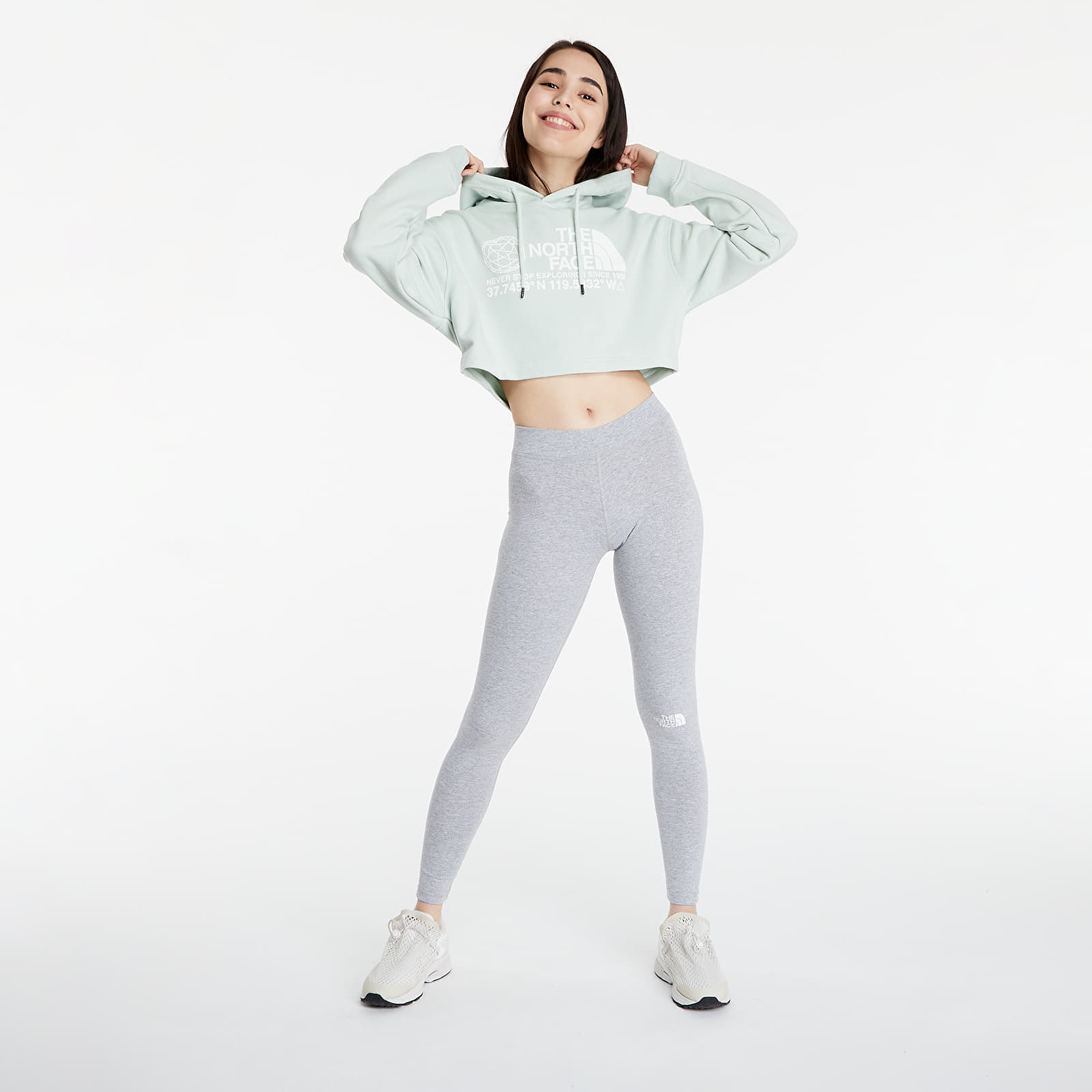 Mikinas ar kapuci un sporta krekli The North Face Coordinates Hoodie Green Mist