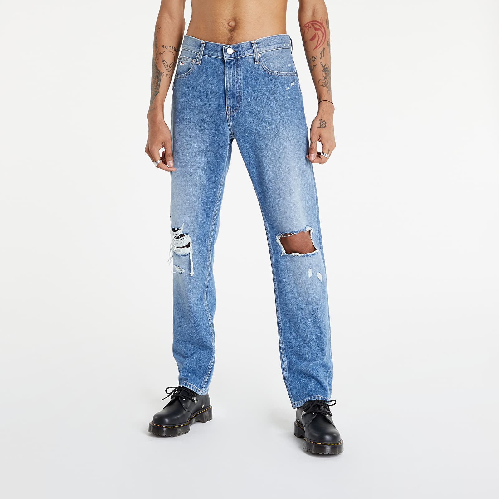 Džínsy TOMMY JEANS Ethan Relaxed Straight Pants Denim Medium