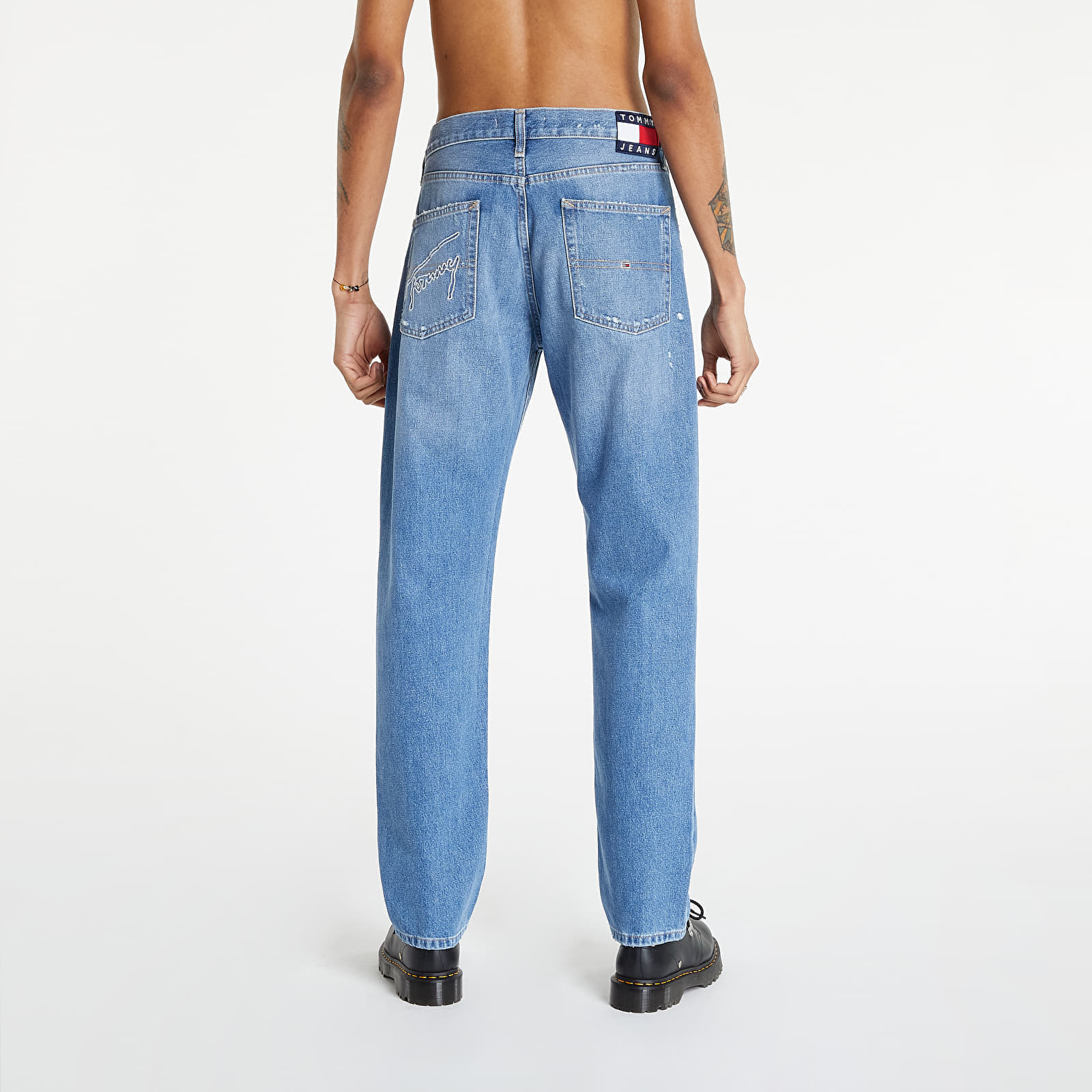 Džínsy TOMMY JEANS Ethan Relaxed Straight Pants Denim Medium