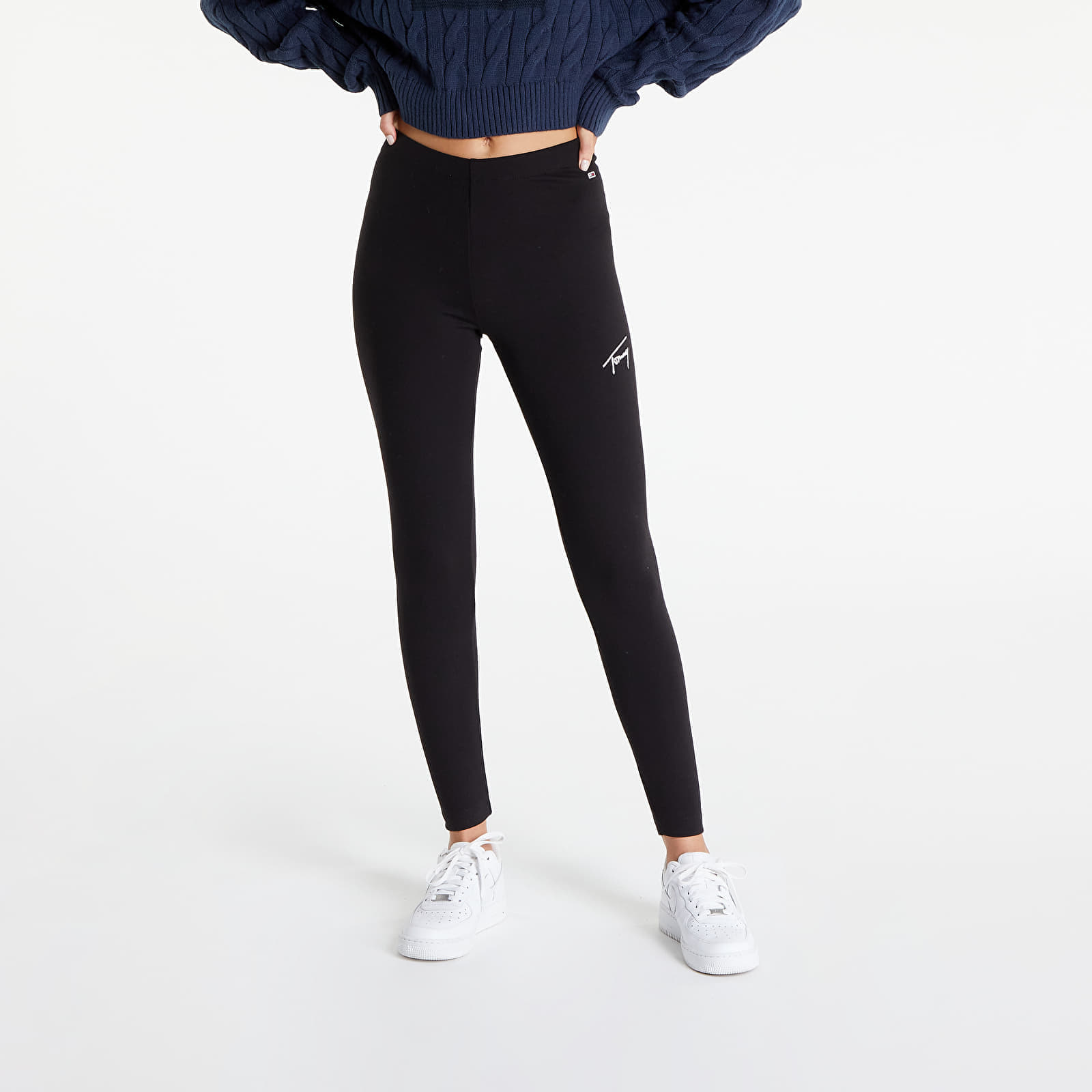 Leginsy TOMMY JEANS Tjw Tommy Signature Black