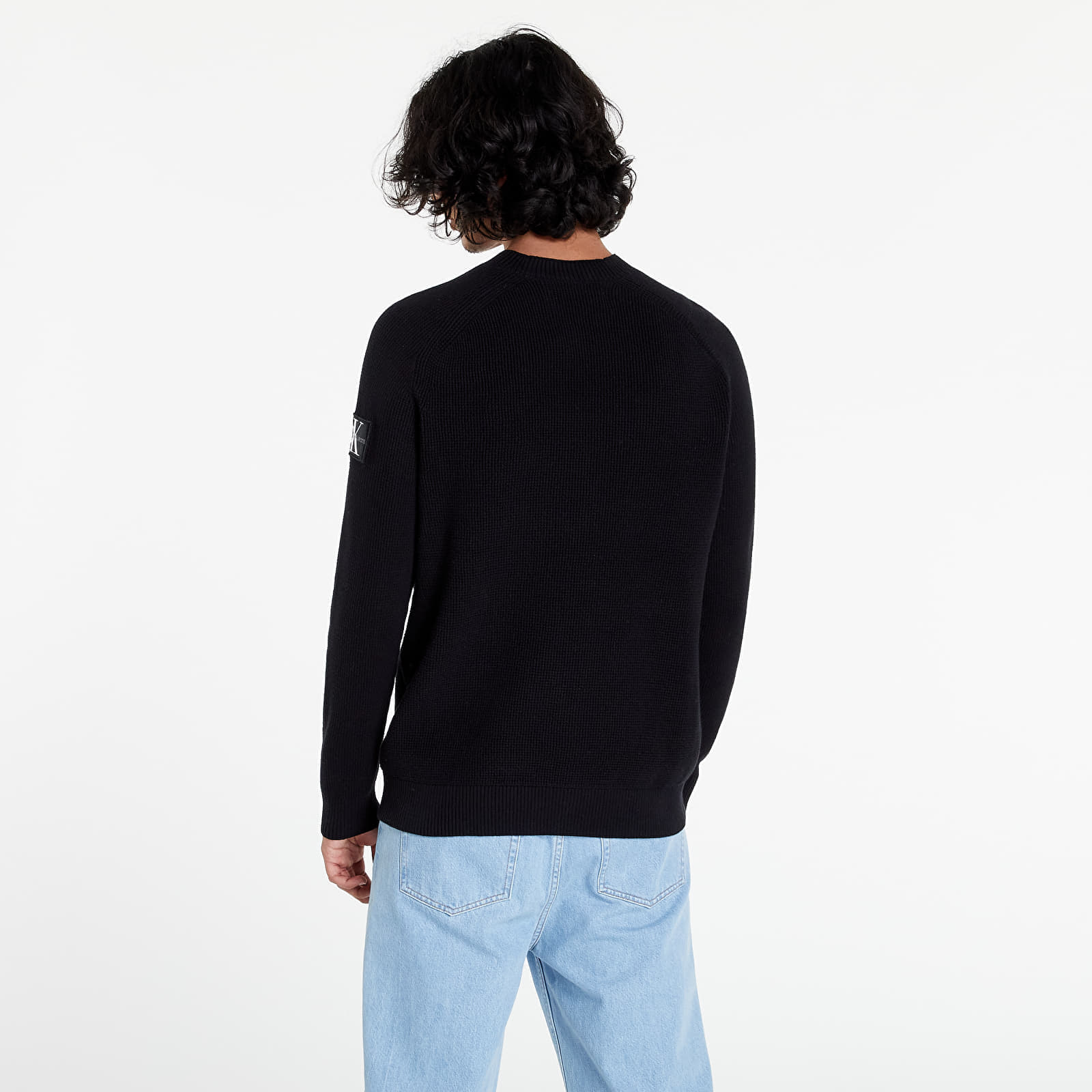 Pullover CALVIN KLEIN JEANS Calvin Klein Jeans Monologo Badge Sweat Black