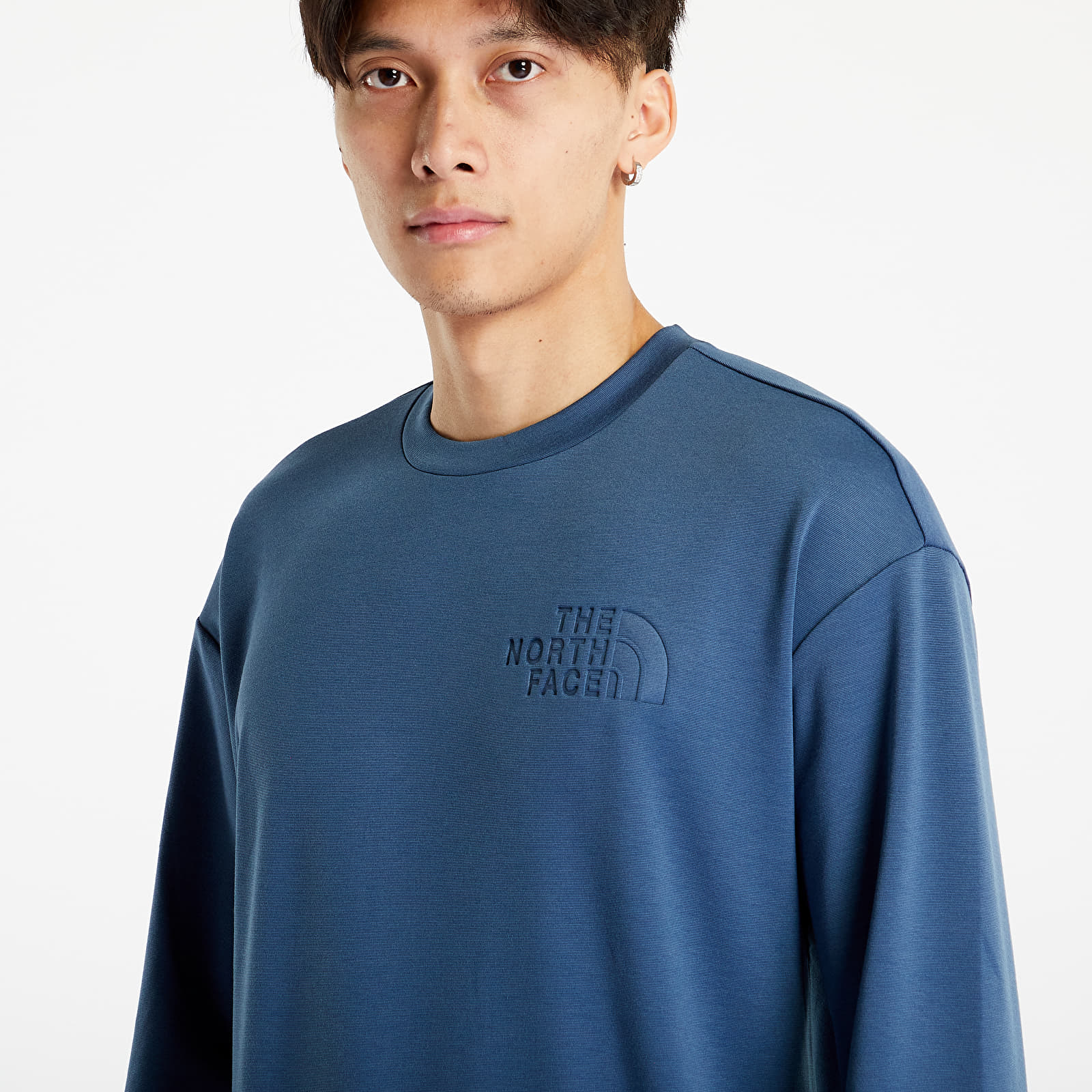 Bluzy The North Face Spacer Air Crew Shady Blue Light Heather