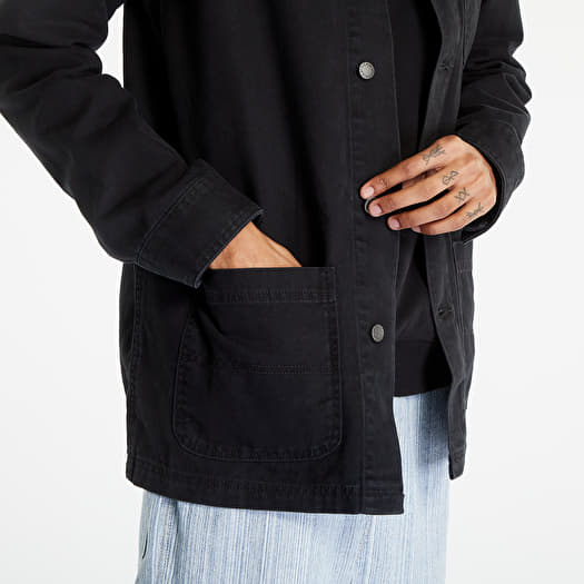 Jackets Dickies Duck Canvas Unlined Chore Coat Stone Washed Black Queens