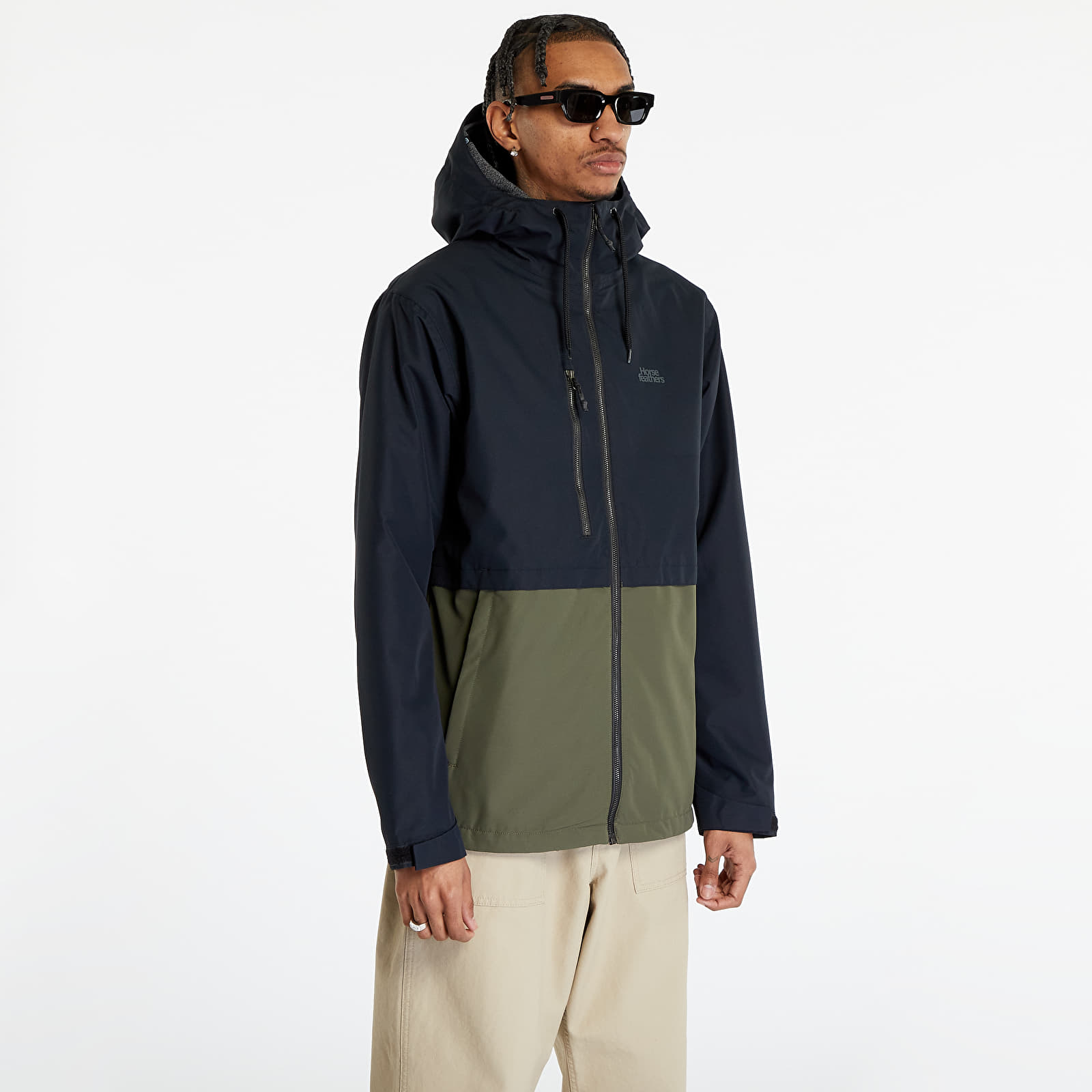 Jachetă Horsefeathers Closter II Jacket Black/ Grape Leaf