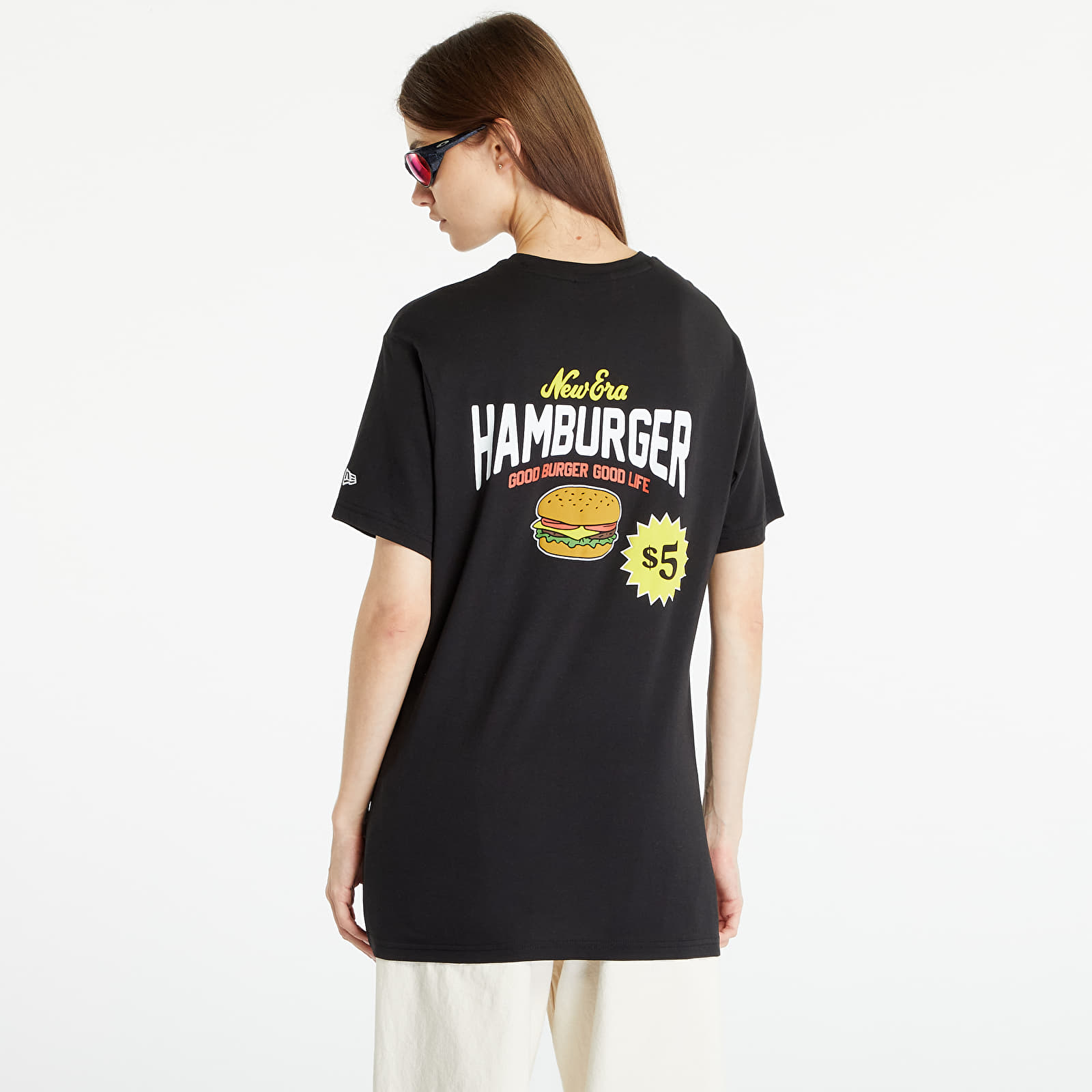 Trička New Era Hamburger Graphic T-Shirt Black/ Stone