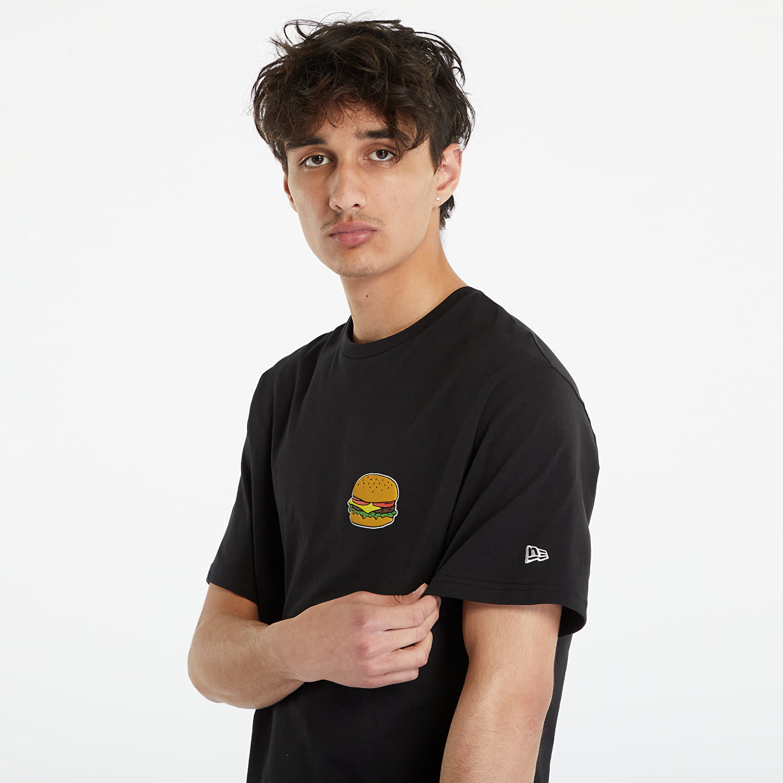 T-shirts New Era Hamburger Graphic T-Shirt Black/ Stone
