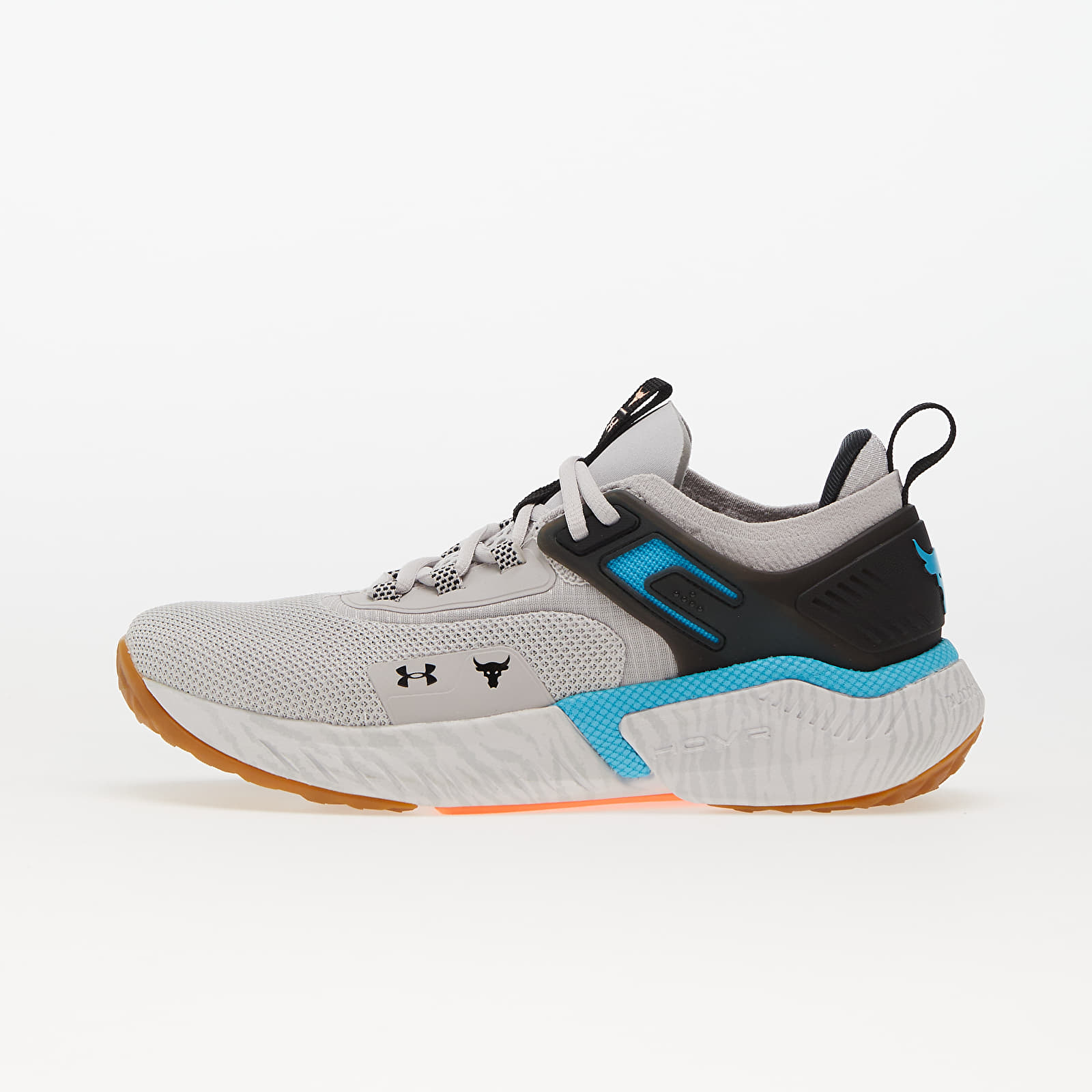 Vīriešu čības un apavi Under Armour Project Rock 5 Gray Matter/ Black/ Blue Surf