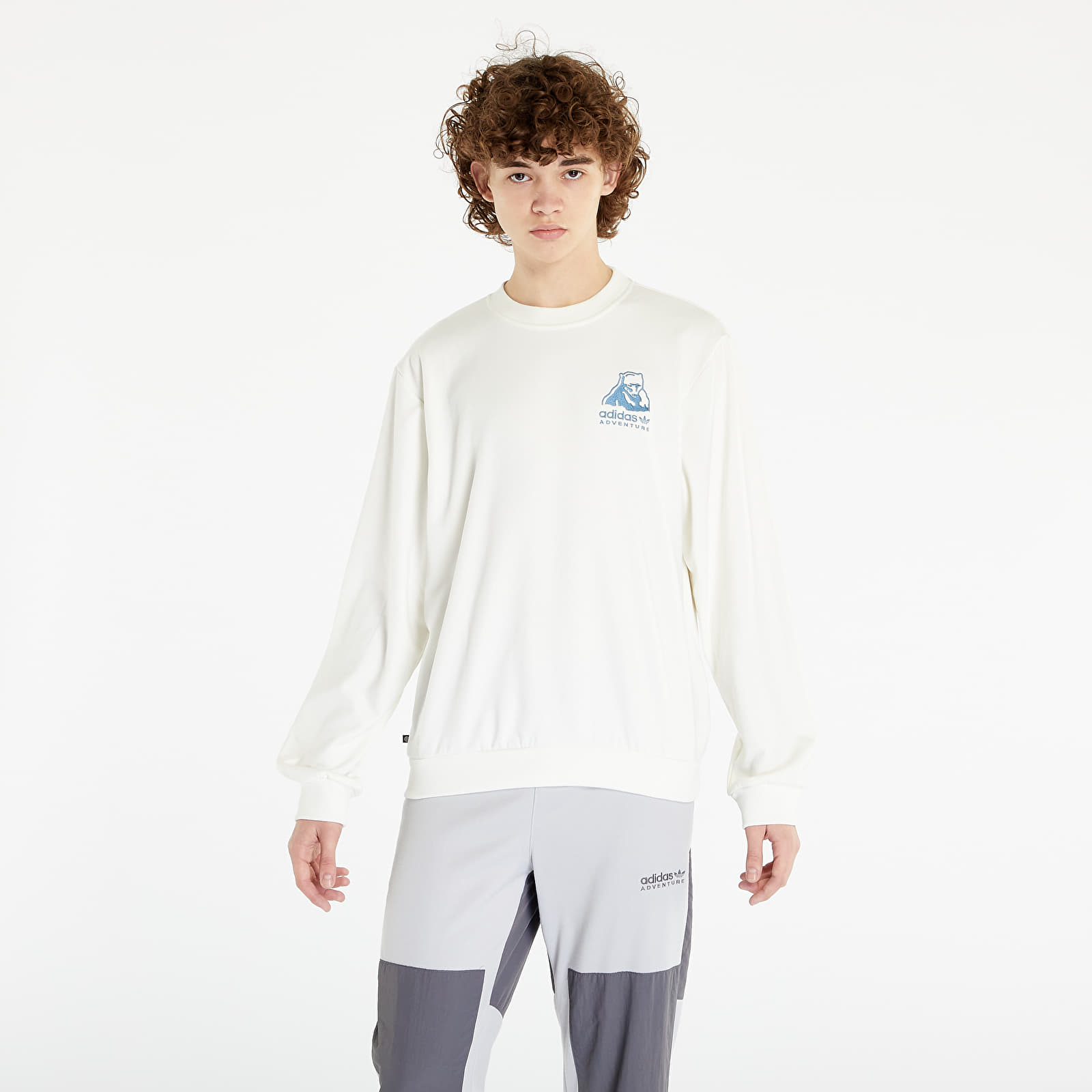 Adidas off white sweatshirt clearance