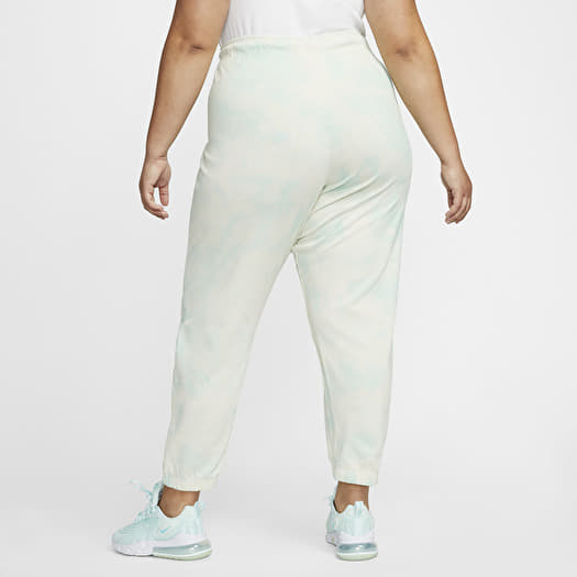 Jogger Pants Nike Sportswear Cloud-Dye Jersey Medium-Rise Joggers Plus Size  Mint Foam/ White