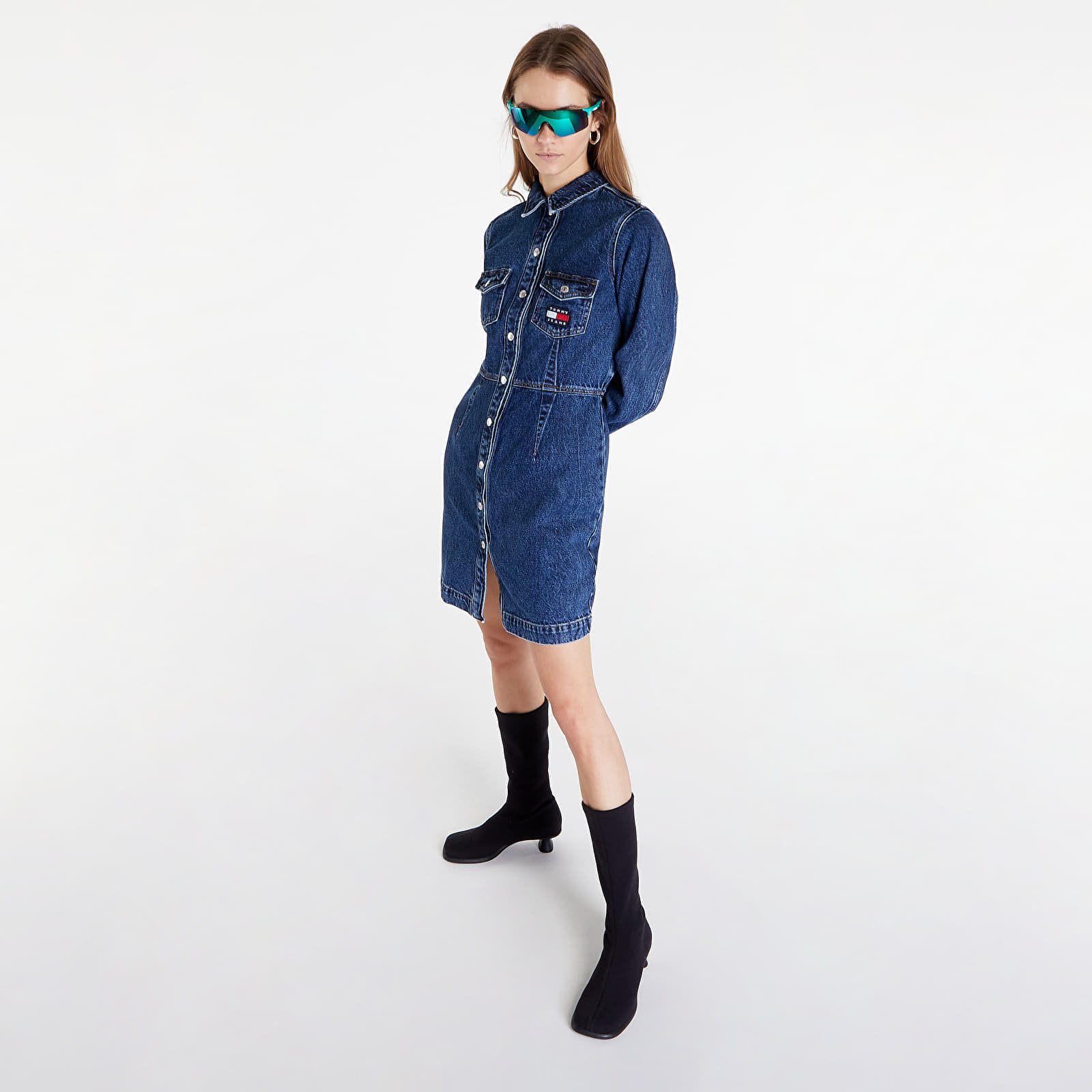 Платья TOMMY JEANS Slim Denim Dress Denim Medium