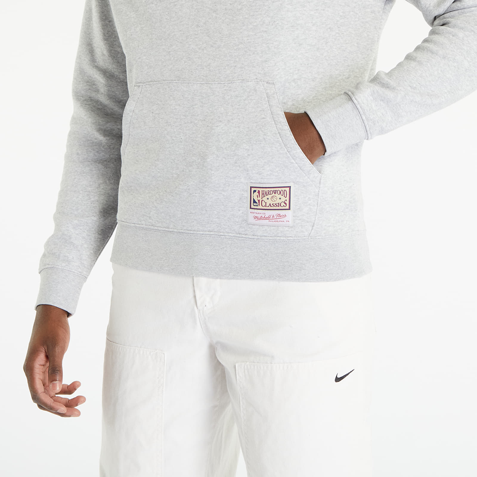 Sweaters Mitchell & Ness NBA Team Logo Hoody Lakers Grey