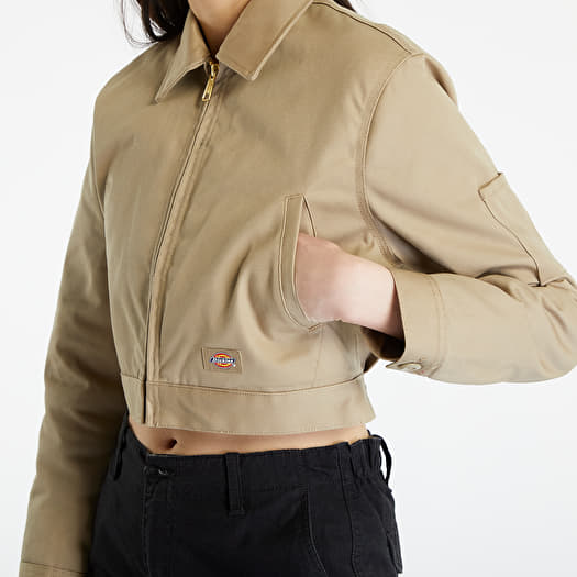 Khaki jacket cropped best sale