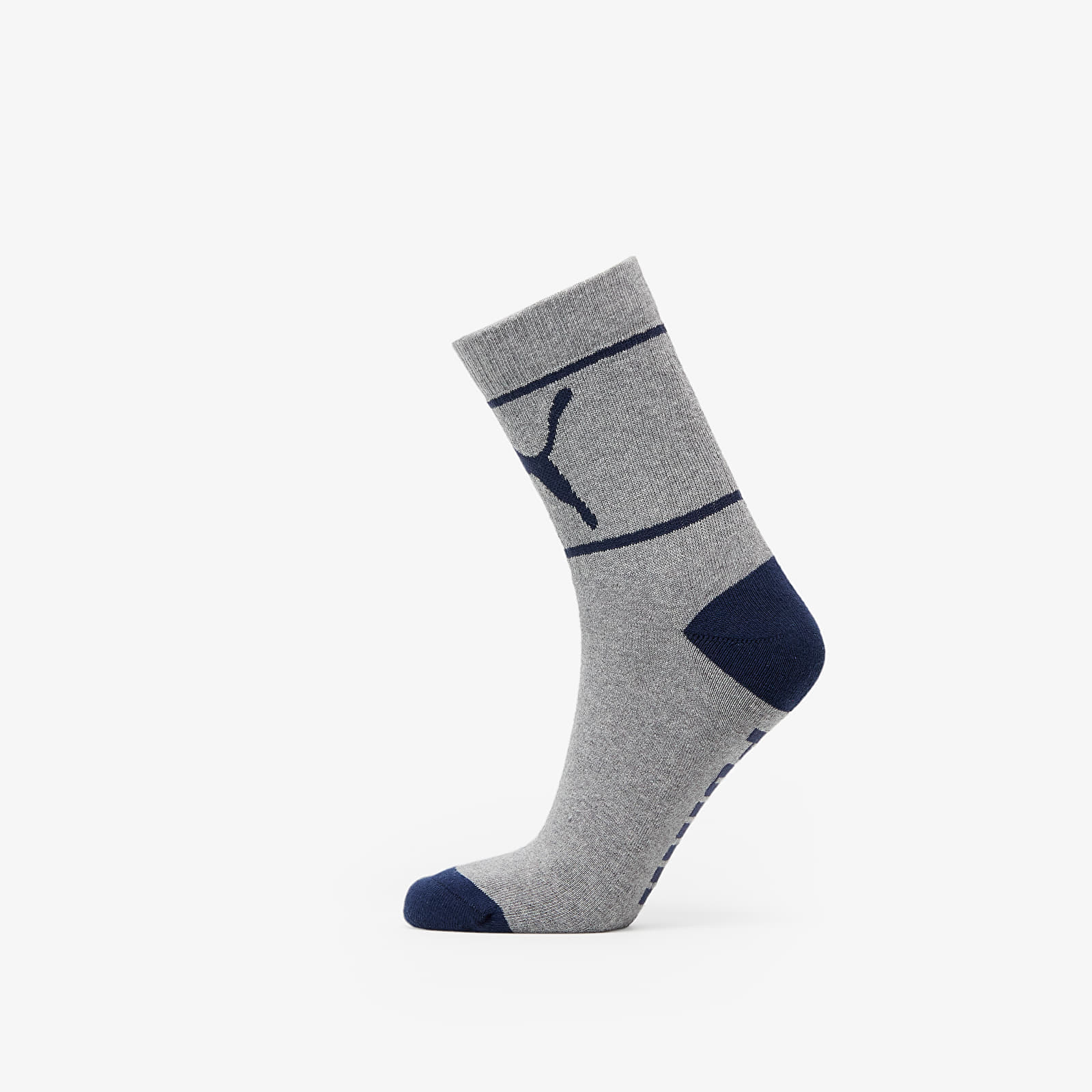 Ponožky Puma 2 Pairs Short Crew Socks Middle Grey Melange/ Blue