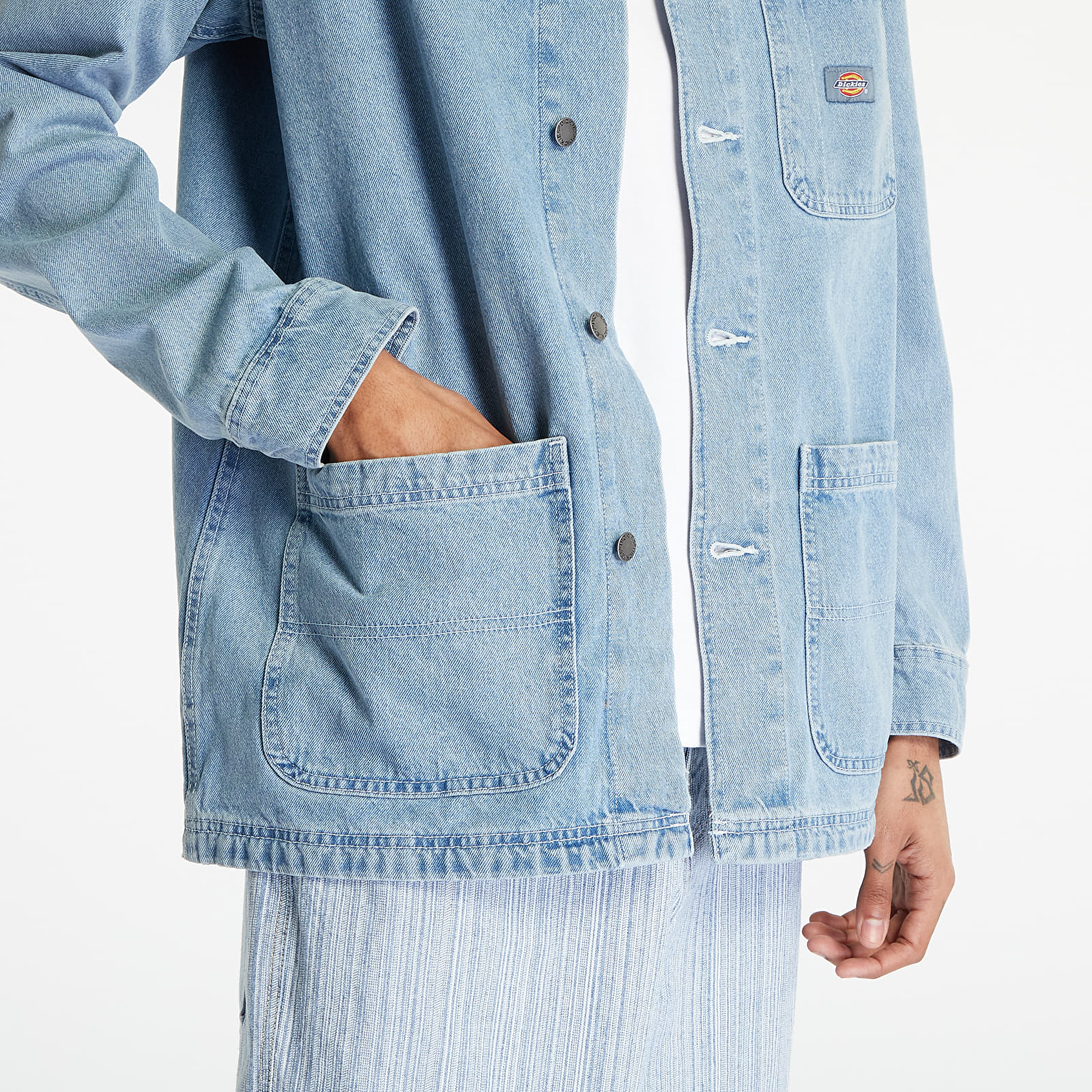 Jassen Dickies Denim Chore Coat Light Wash