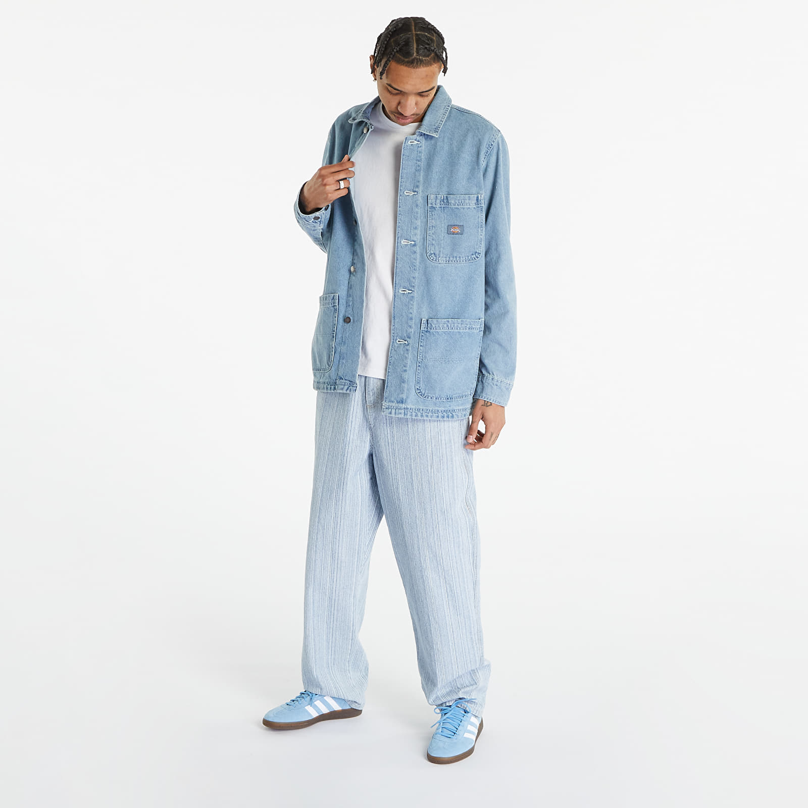 Jassen Dickies Denim Chore Coat Light Wash