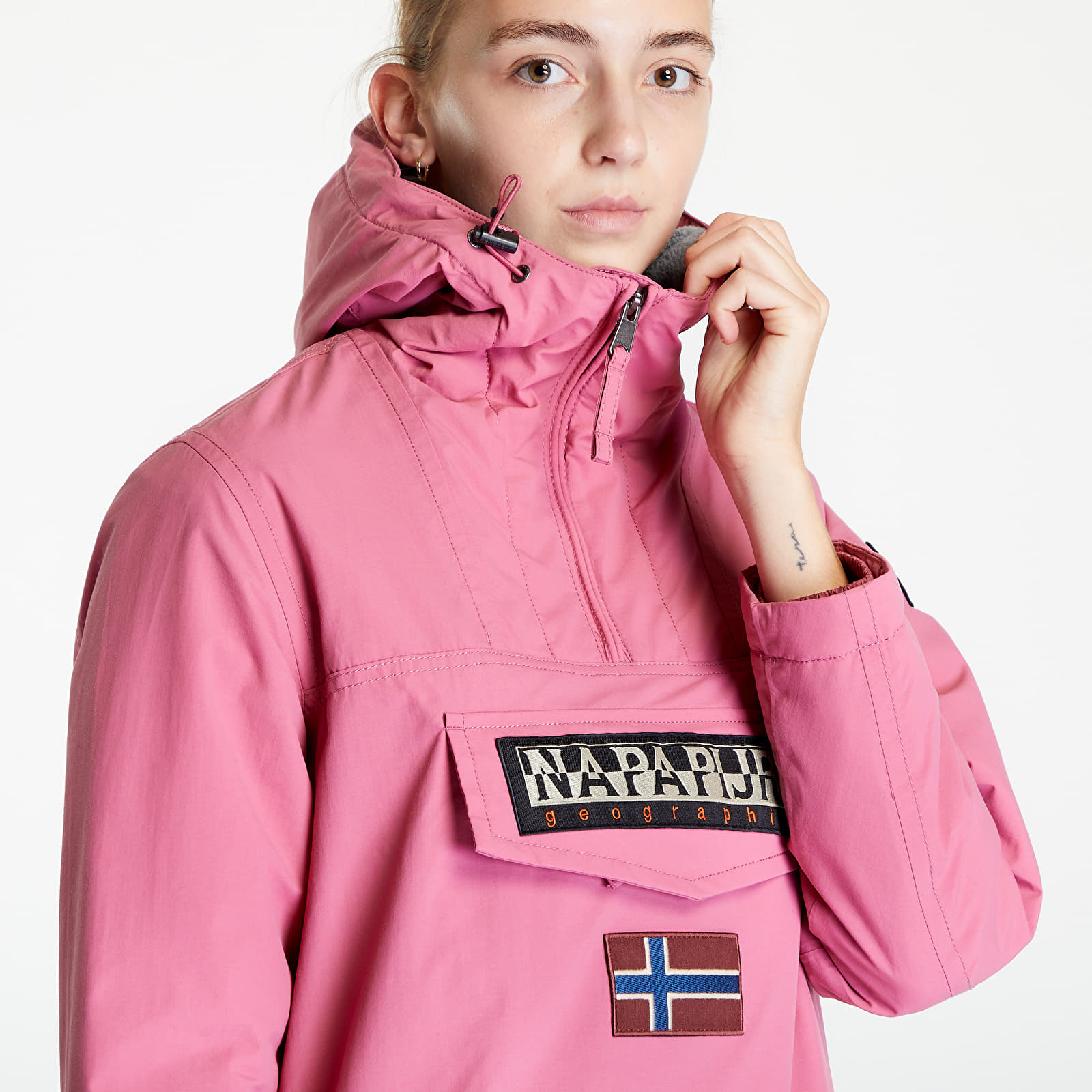 Pink store napapijri coat