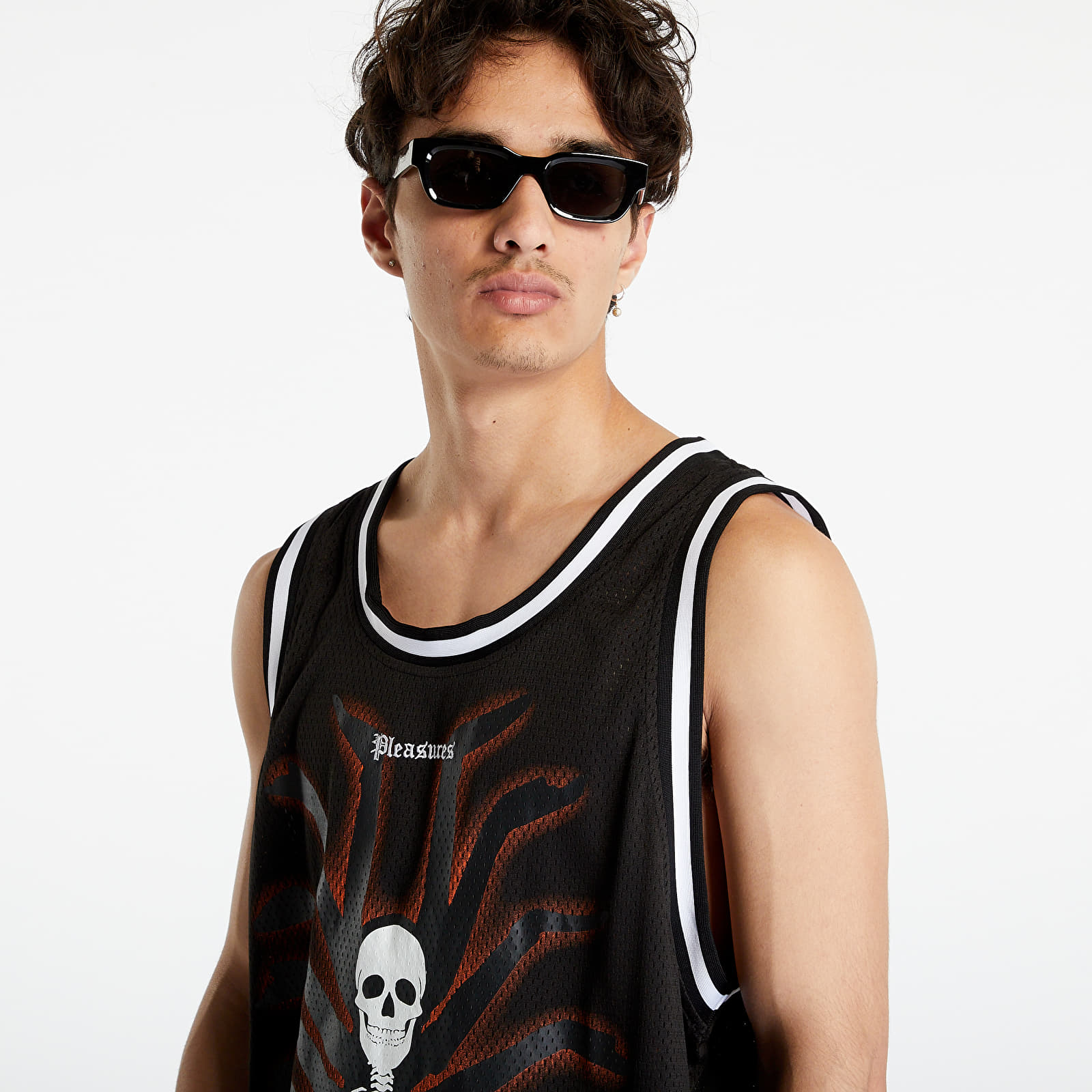 Φανελάκια PLEASURES Meditation Basketball Jersey Black