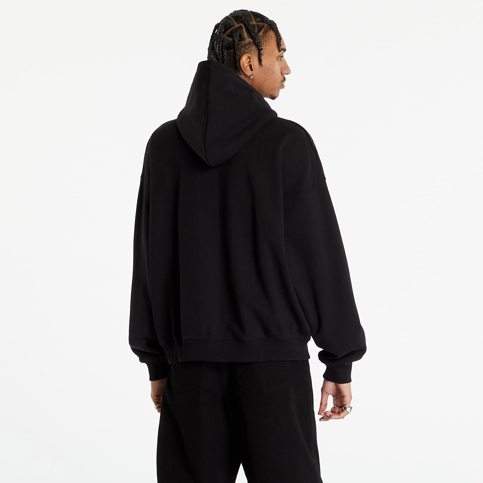 Sweatshirts PREACH Varsity Zip Hoody Washed Black
