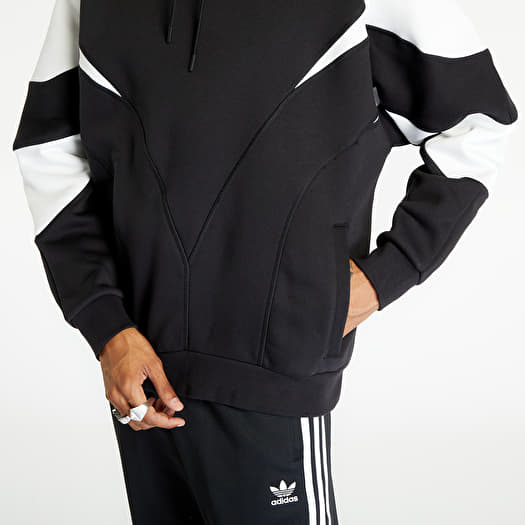 Adidas black sales white hoodie