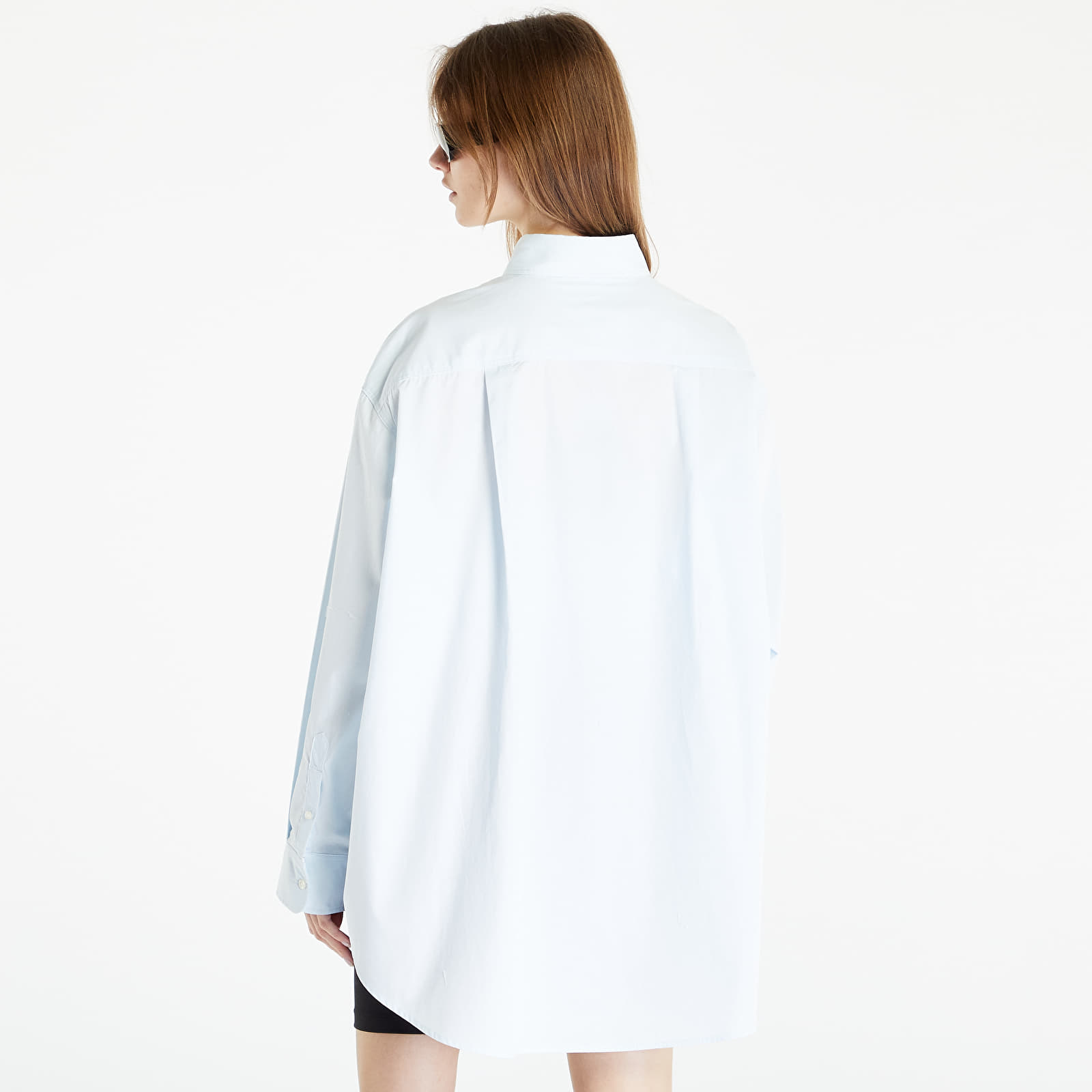 Hemden TOMMY JEANS Super Oversized Shirt Shimmering Blue