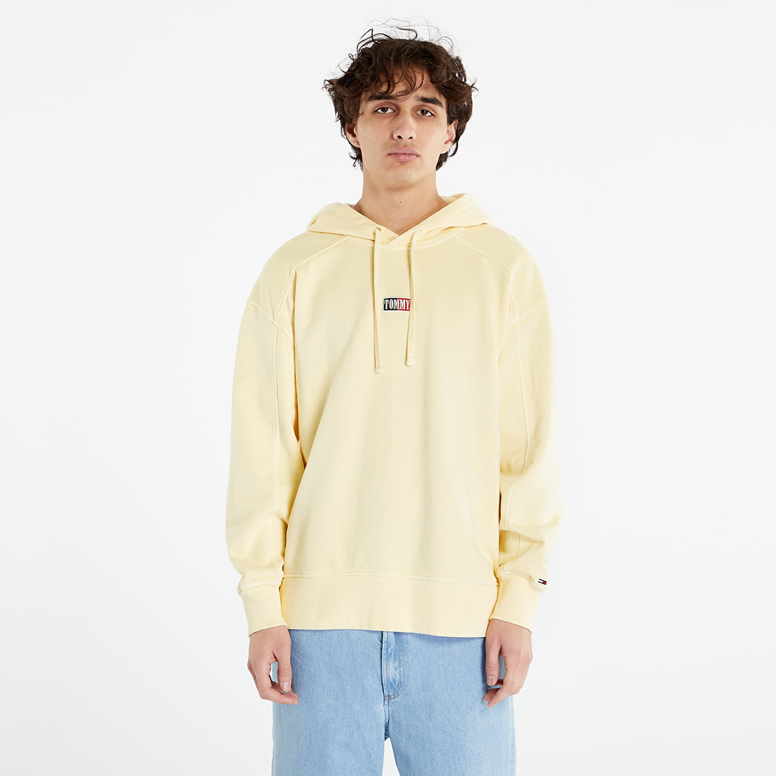 Mikiny Tommy Jeans Relaxed Tiny Tommy Hoodie Lemon Zest