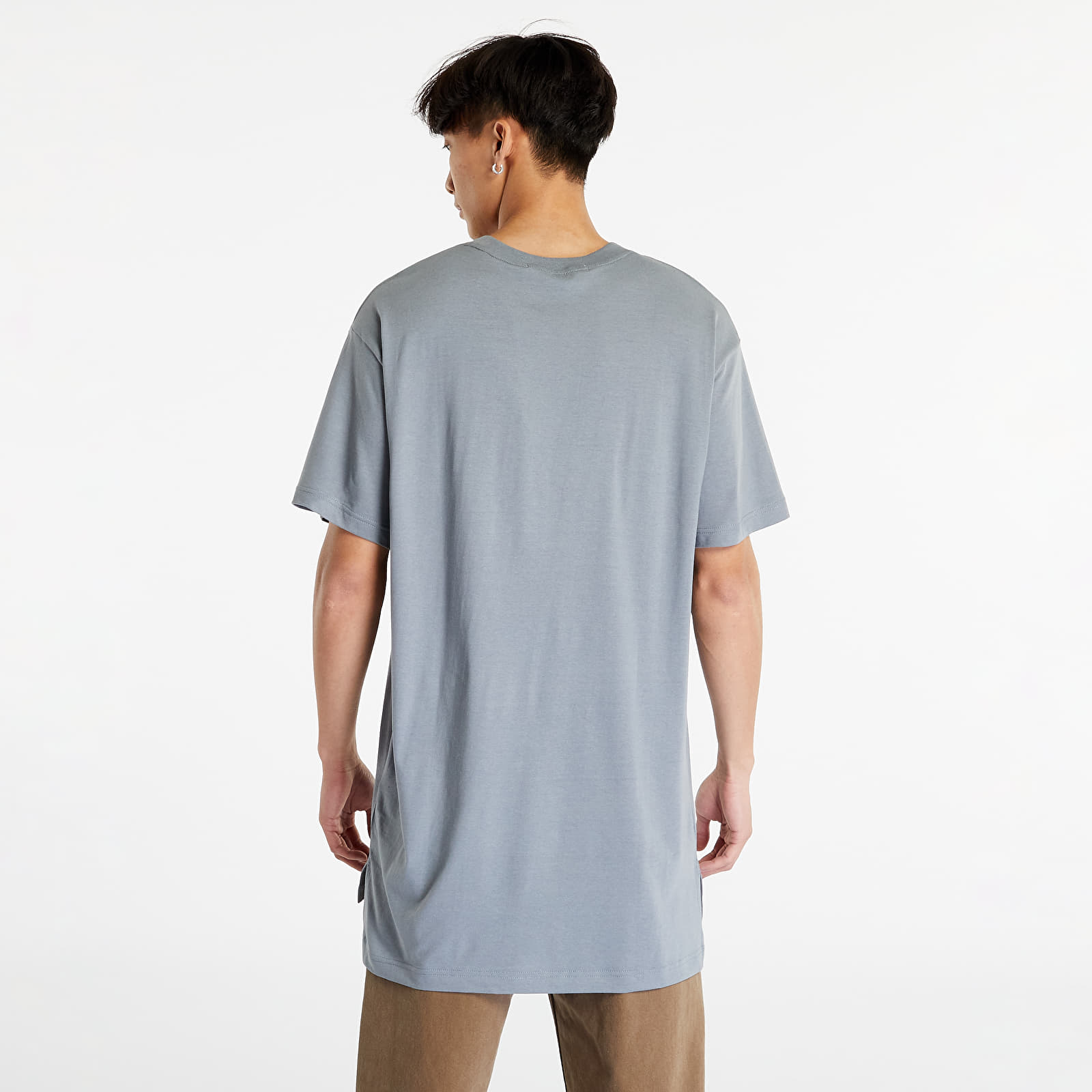 Camisetas CALVIN KLEIN JEANS Logo Tab Long Length Short Sleeve Tee Overcast Grey