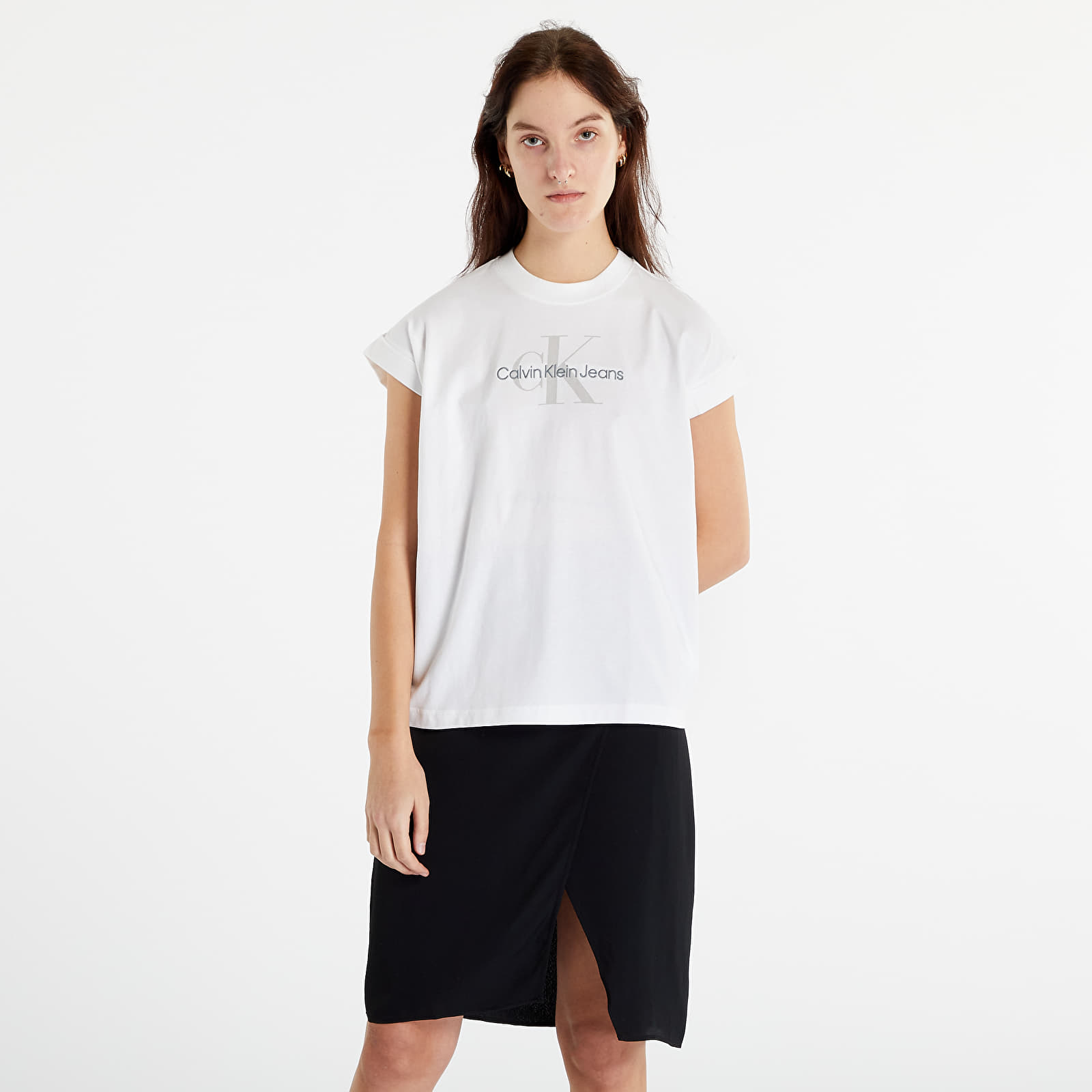 Trička CALVIN KLEIN JEANS Relaxed Monogram T-Shirt Bright White