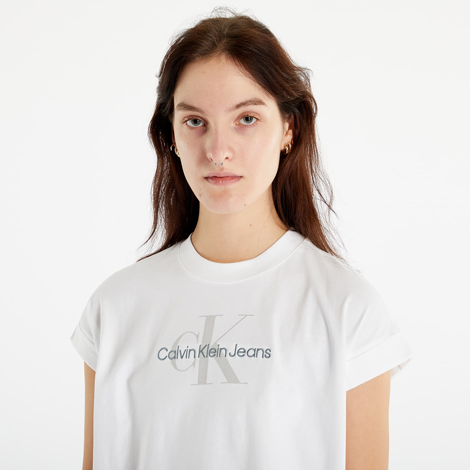 Trička CALVIN KLEIN JEANS Relaxed Monogram T-Shirt Bright White