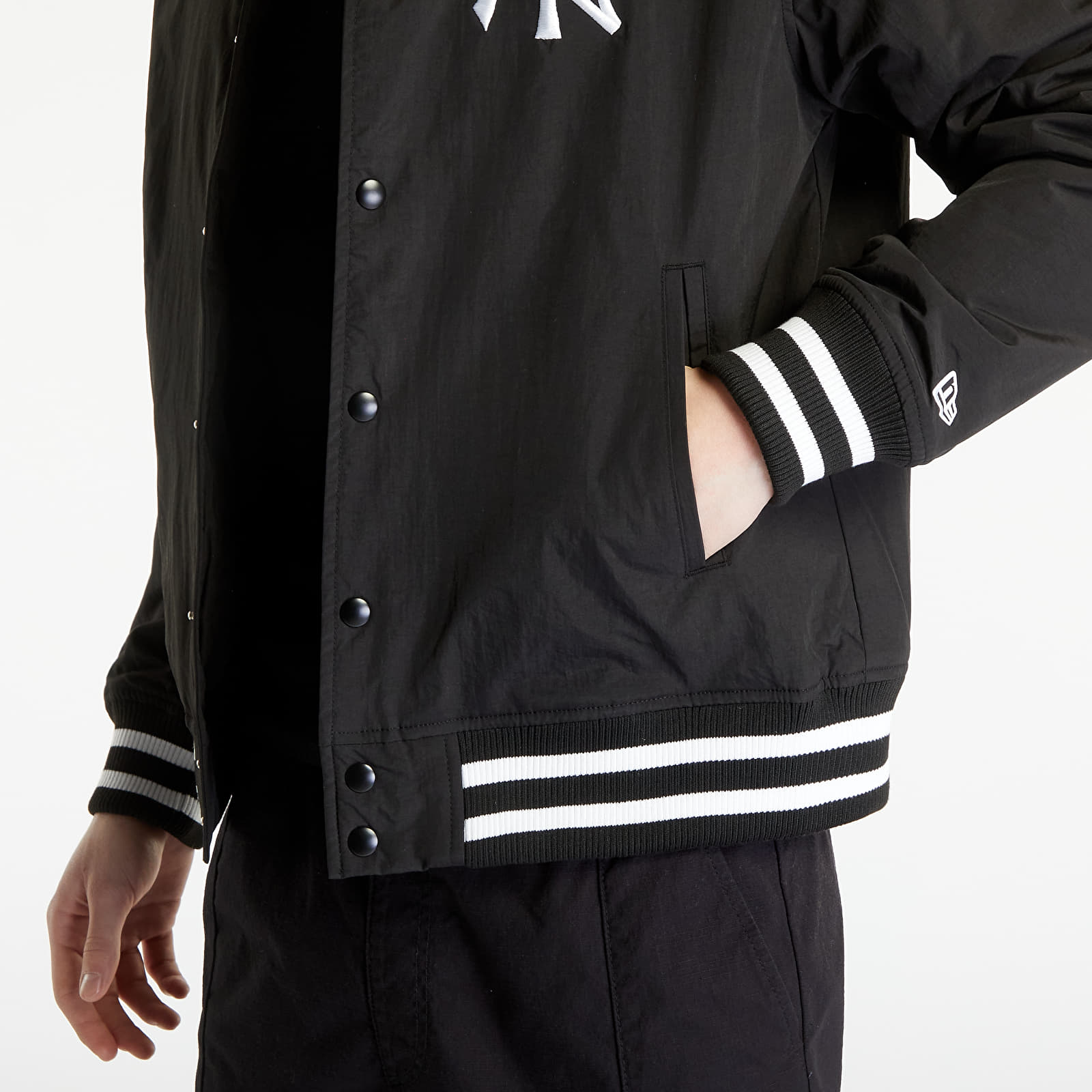 Kurtki New Era New York Yankees MLB Team Logo Bomber Jacket Black