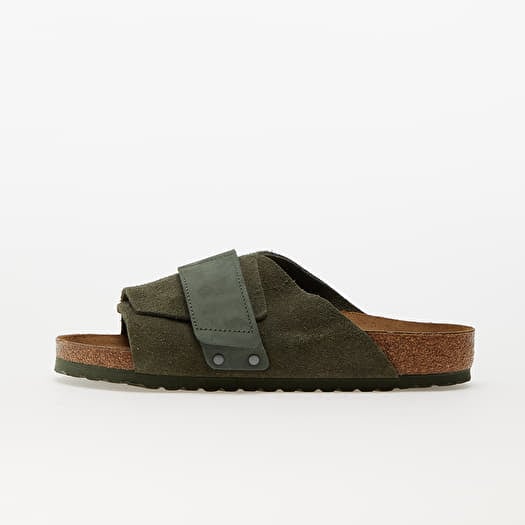 Birkenstock Kyoto Velvet Leather Nubuck Thyme