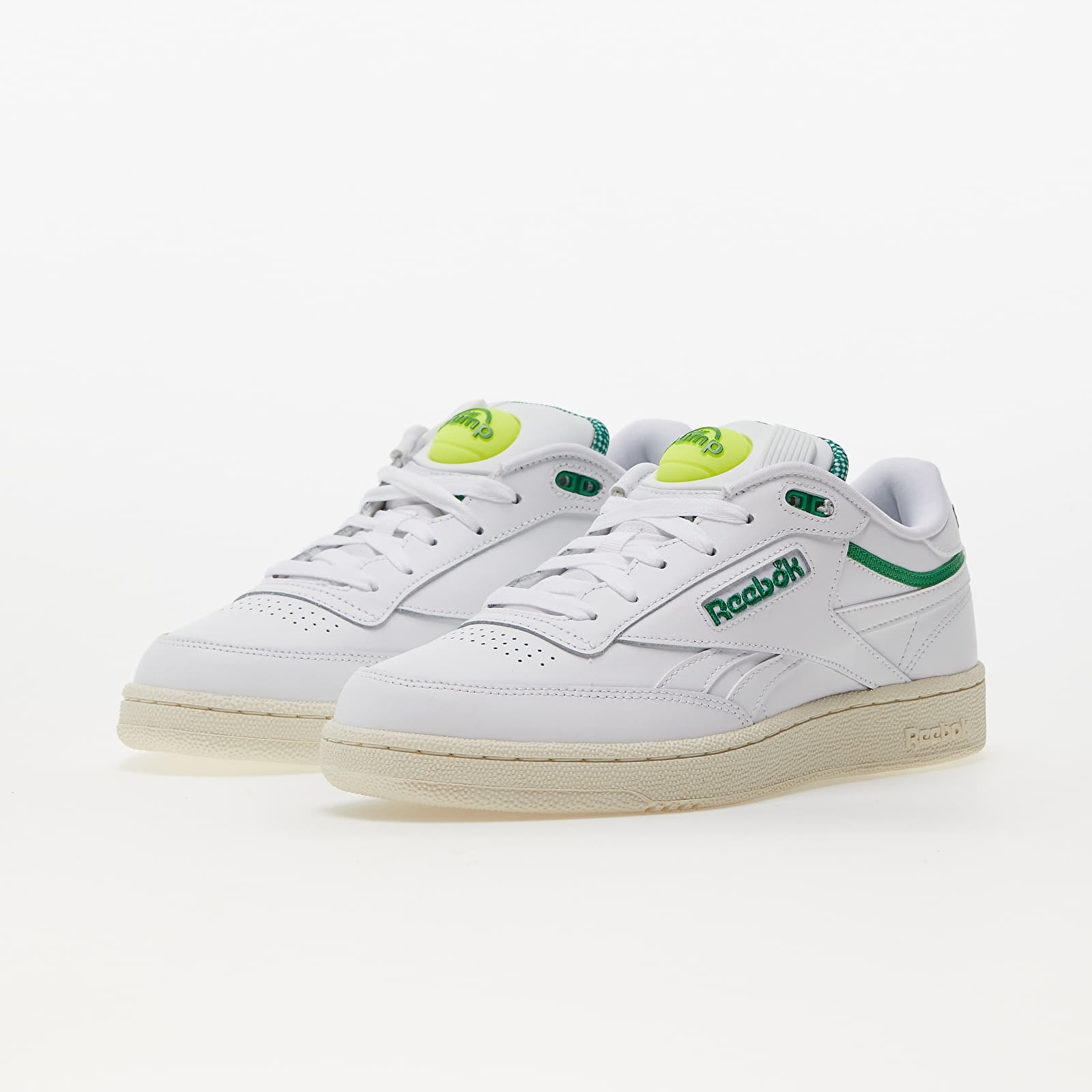 Baskets et chaussures pour hommes Reebok Club C 85 Pump Ftw White Classic White Glen Green Queens