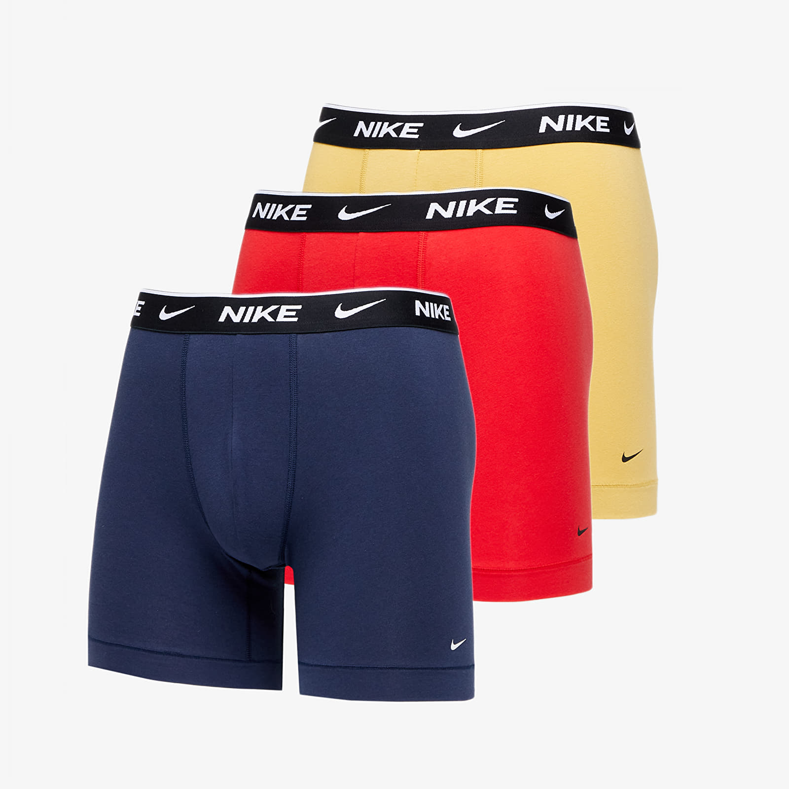 Bokserice Nike Boxer Brief 3-Pack Uni Red/ Wheat Gold/ Obsidian