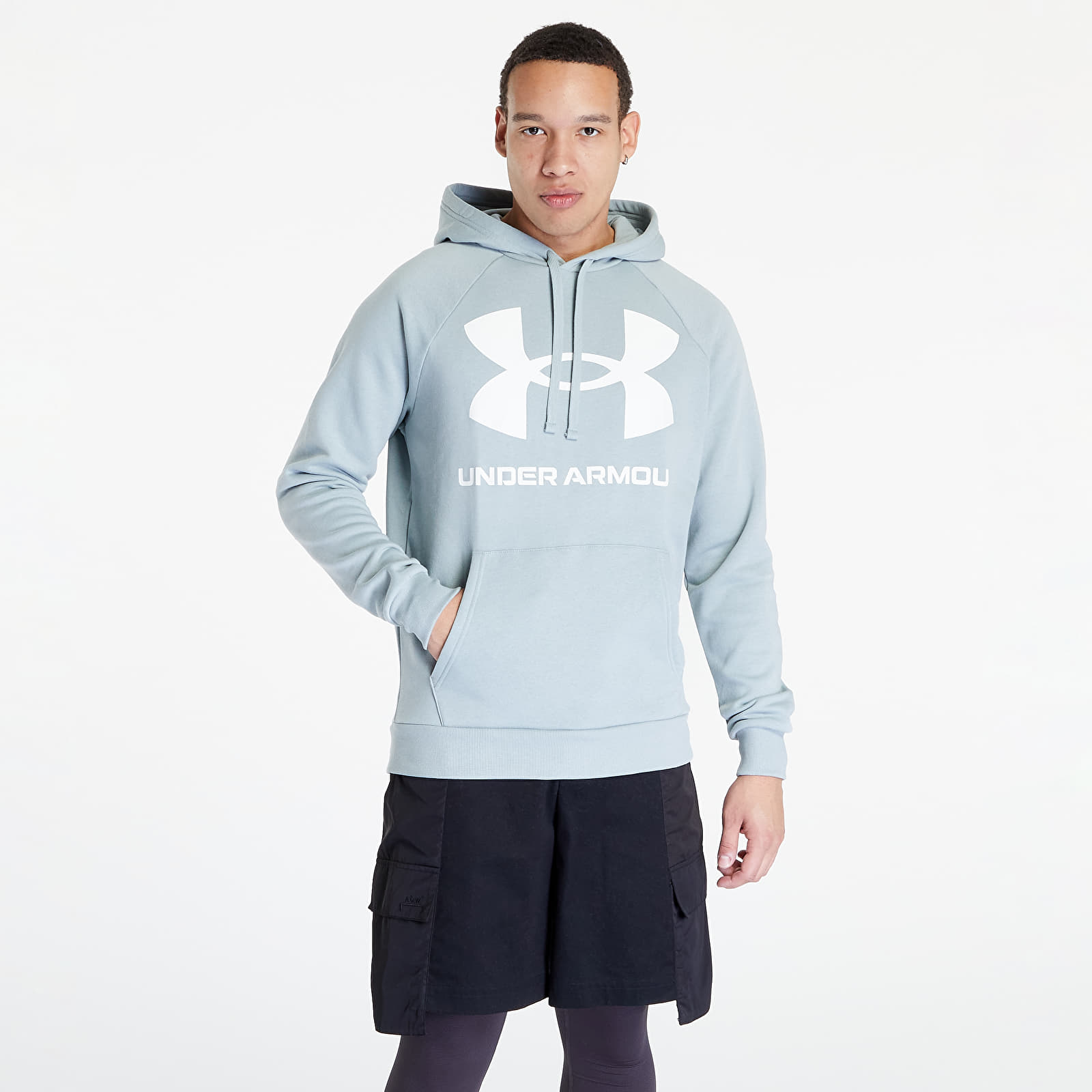 Sweatshirts Under Armour Rival Fleece Big Logo Hoodie Grey Queens