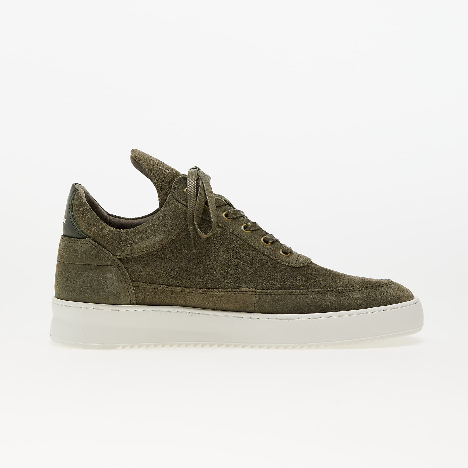 Men s sneakers and shoes Filling Pieces Low Top Perforated Organic Green Queens