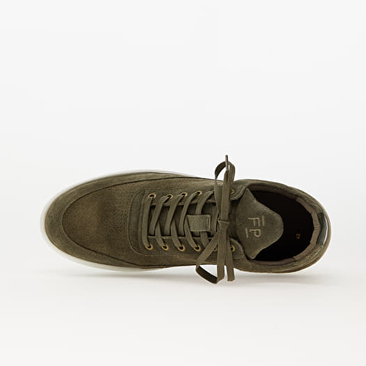 Herensneakers en schoenen Filling Pieces Low Top Perforated Organic Green Queens