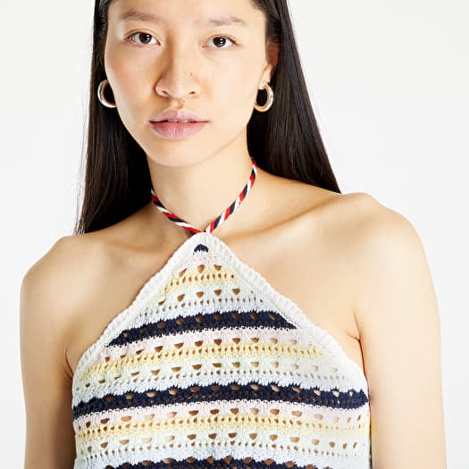 Top TOMMY JEANS Summer Crochet Top Lemon Zest/ Multi
