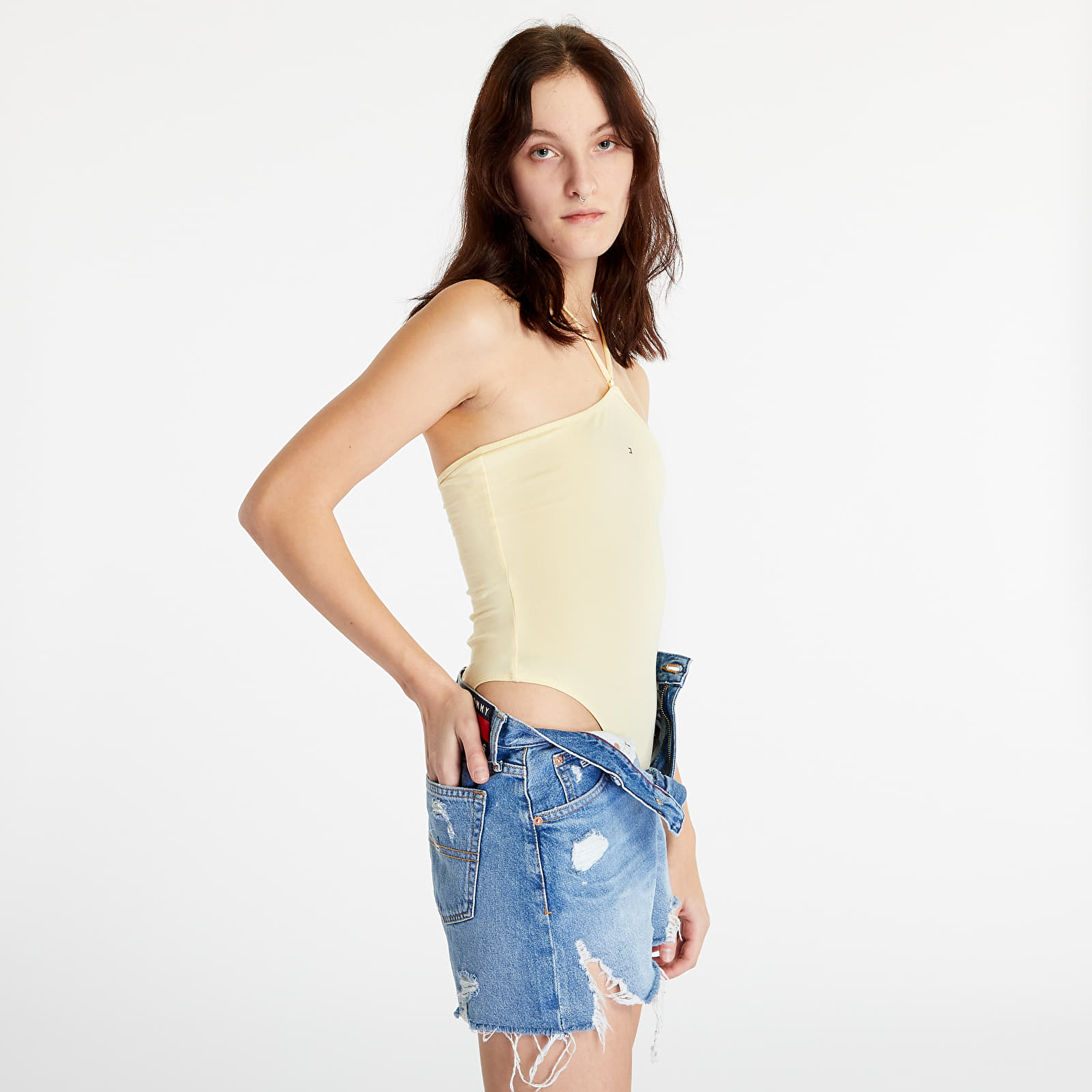Body TOMMY JEANS Tonal Linear Strapless Body Lemon Zest