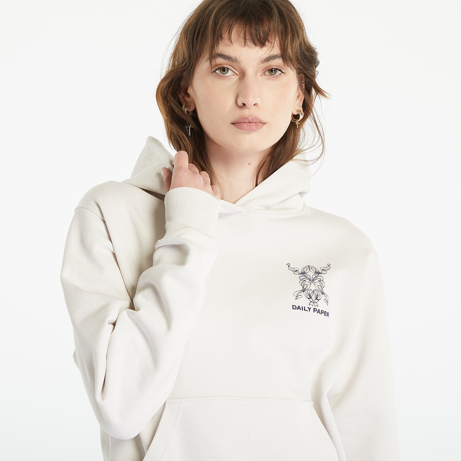 Sweaters Daily Paper Peyton Hoodie White Sand Queens