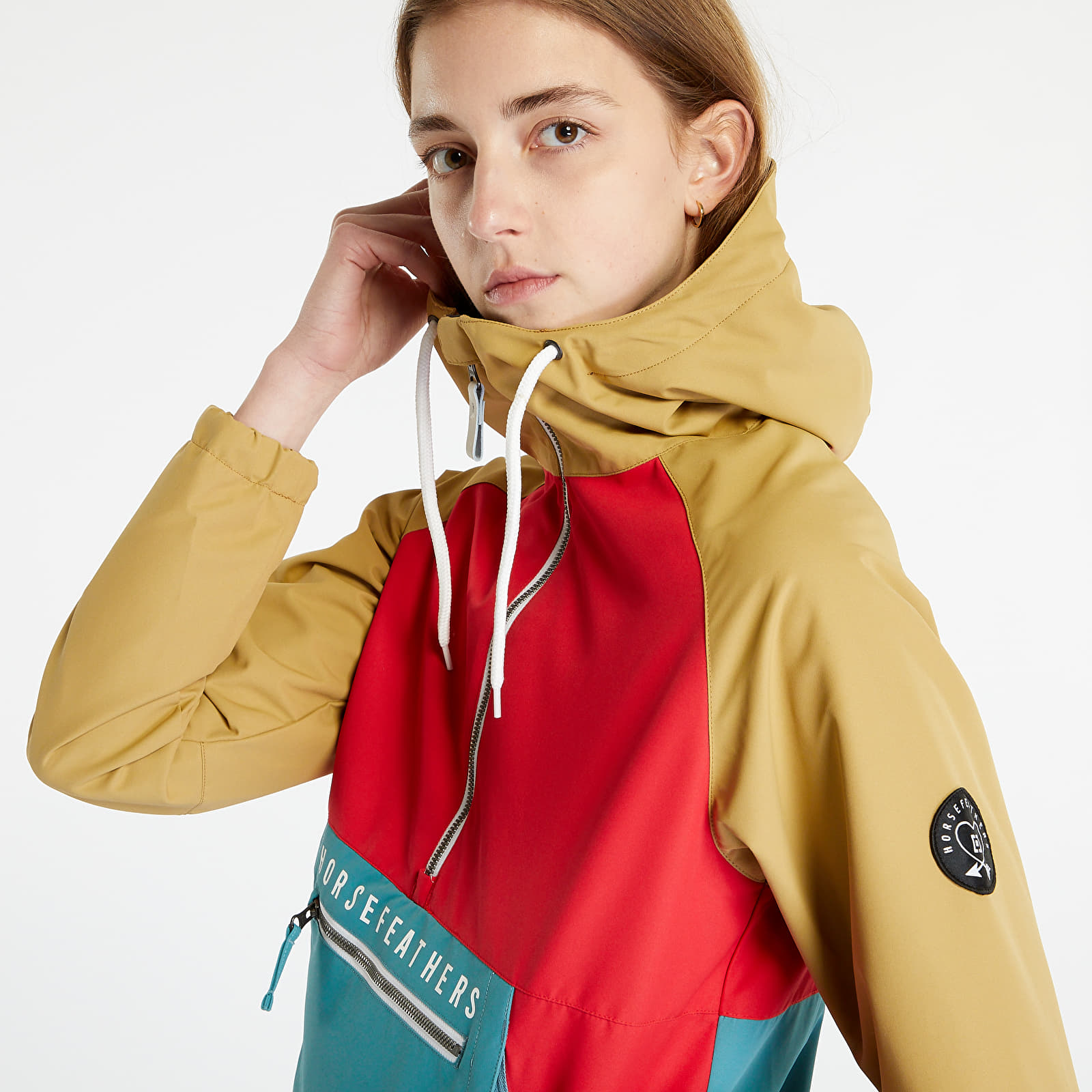 Jachetă Horsefeathers Aria Jacket Sandstone/ Lollipop
